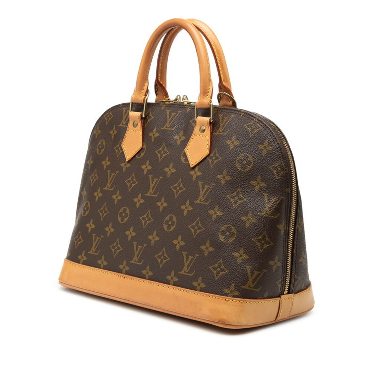 Louis Vuitton Monogram Brown Pvc Leather Handbag (Pre-Owned)