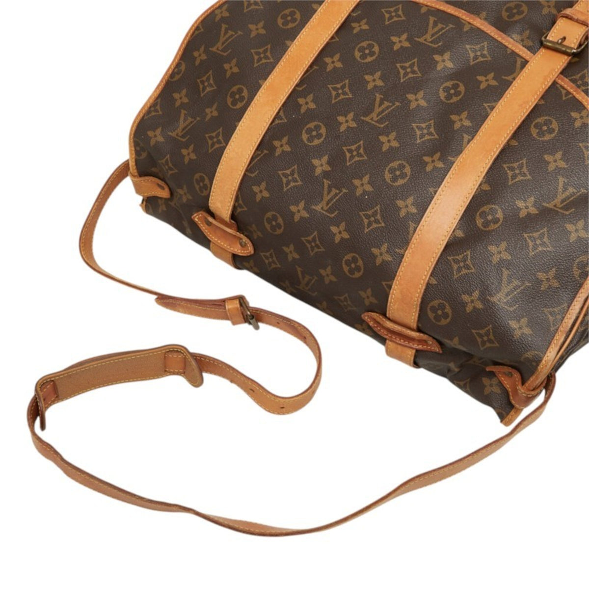 Louis Vuitton Brown Pvc Leather Shoulder Bag (Pre-Owned)