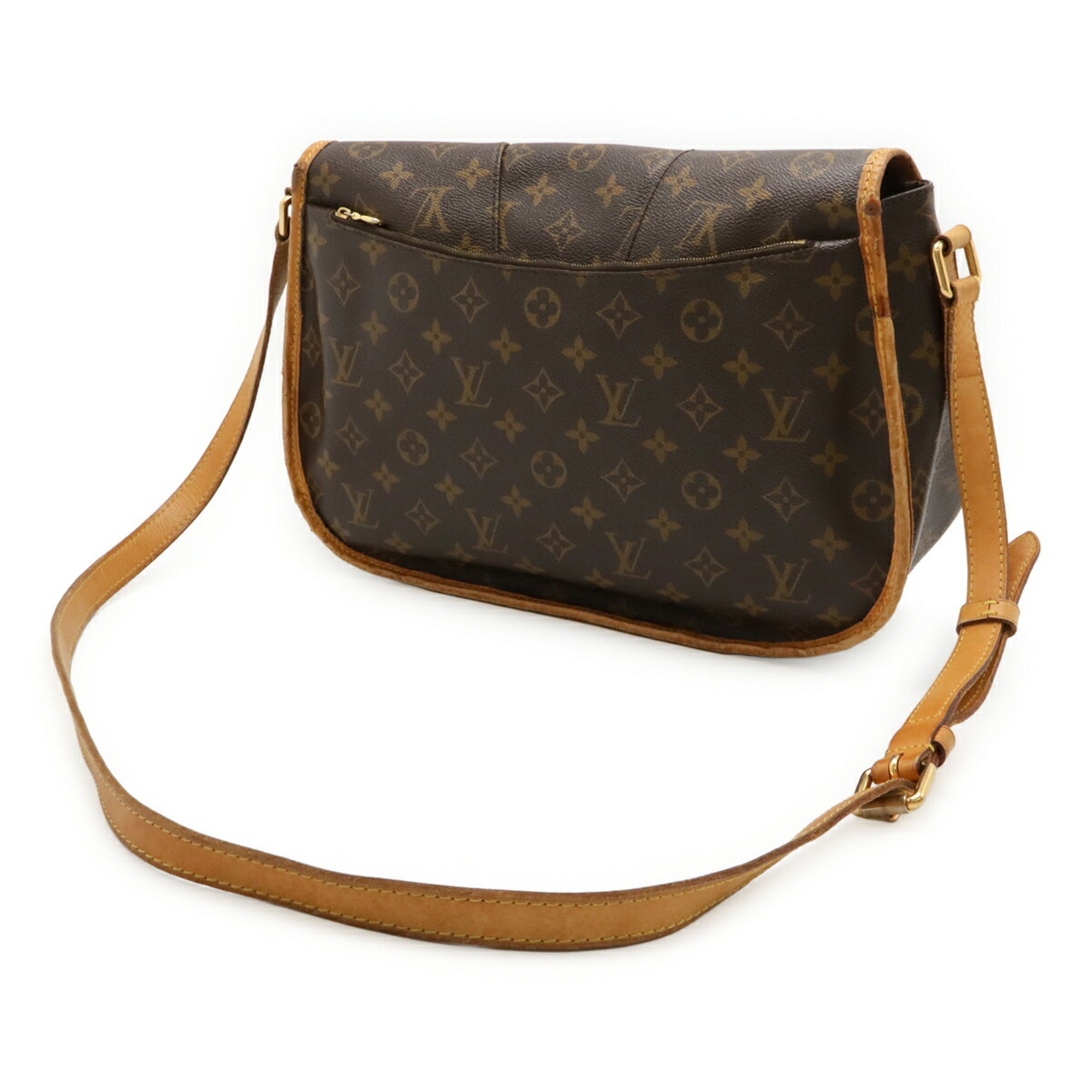 Louis Vuitton Brown Monogram Canvas Shoulder Bag (Pre-Owned)