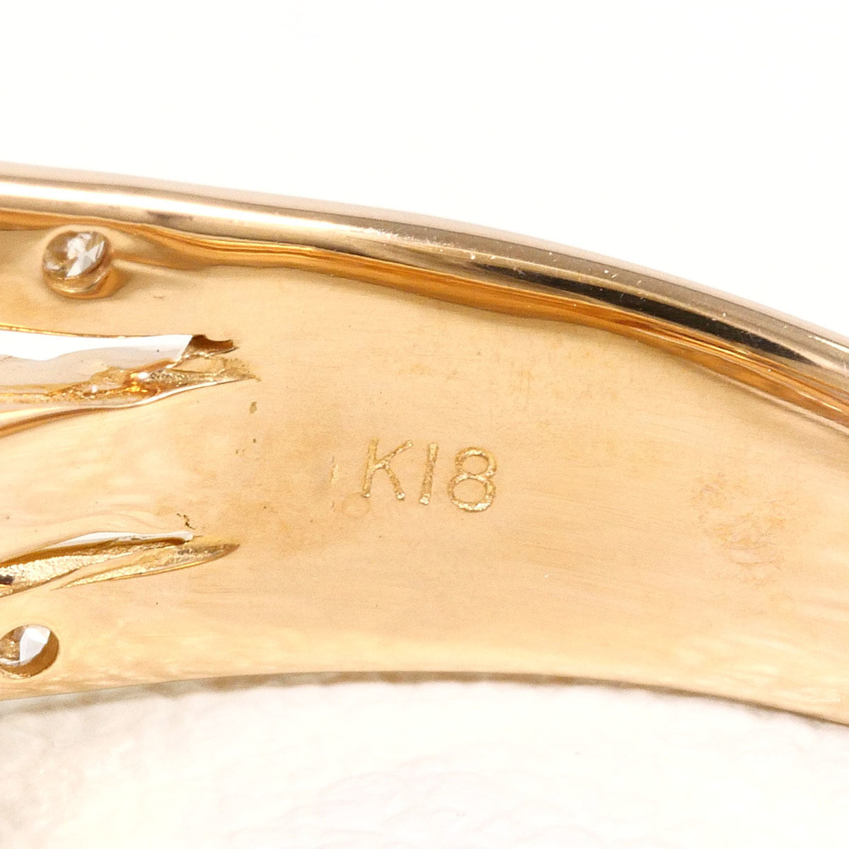 Unbranded Pink Gold Pink Gold (18K) Band Ring (Pre-Owned)