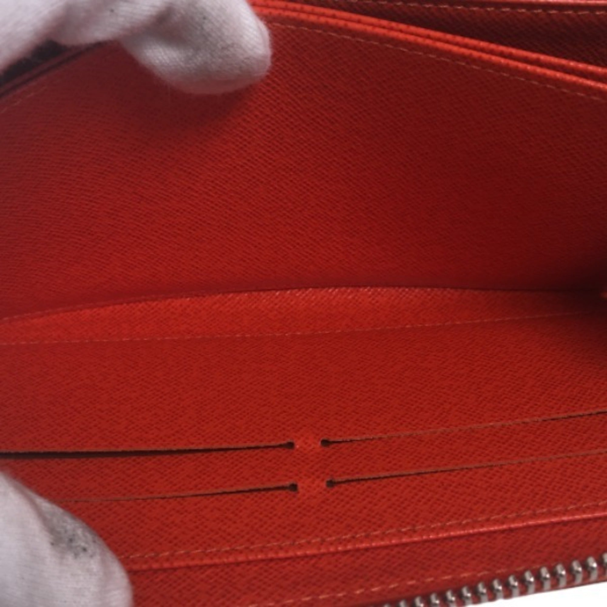 Louis Vuitton Epi Orange Epi Leather Long Wallet (Bi-Fold) (Pre-Owned)