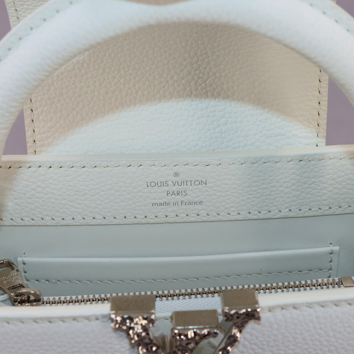 Louis Vuitton Capucines White Handbag (Pre-Owned)