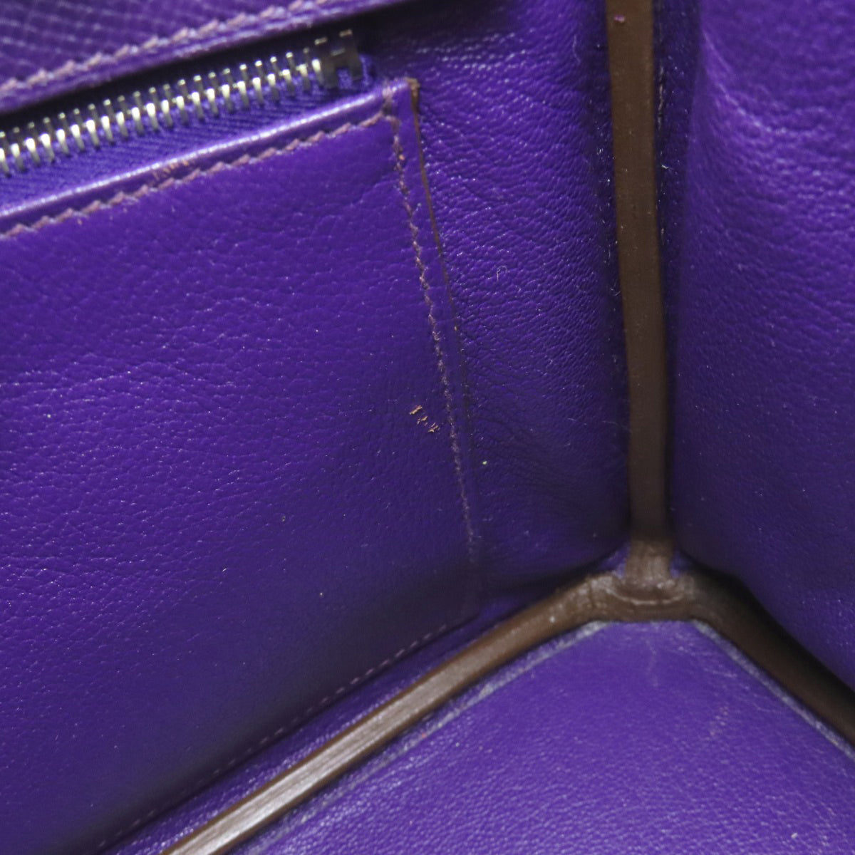 Hermes Purple Epsom Leather Handbag (Pre-Owned)