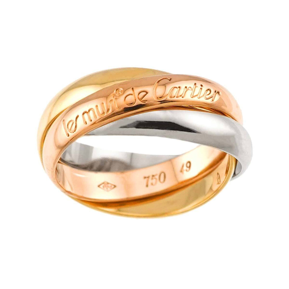 Cartier Yellow Gold (18K) Pink Gold (18K) White Gold (18K) Band Ring (Pre-Owned)