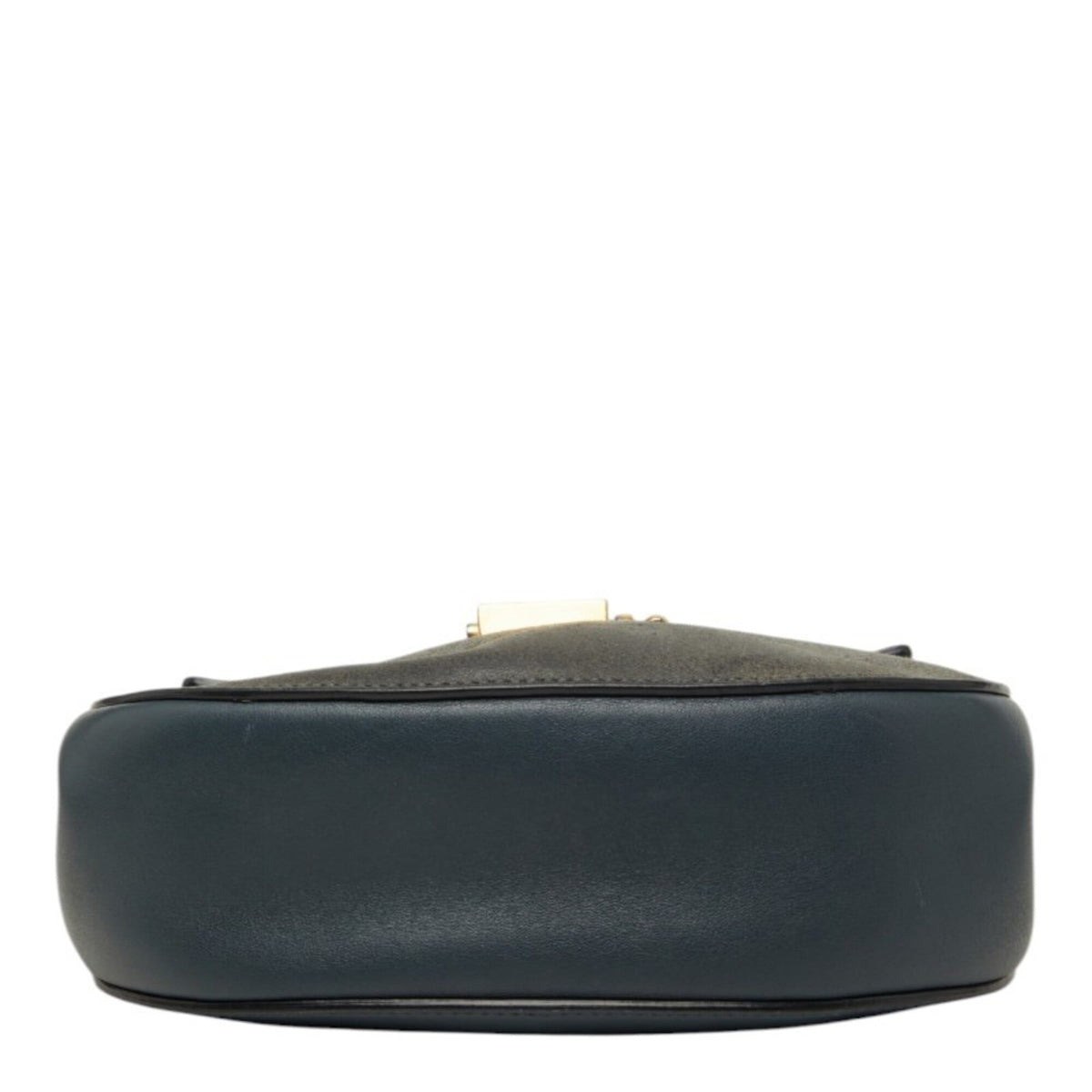 Chloé Drew Gray Suede Leather Shoulder Bag (Pre-Owned)