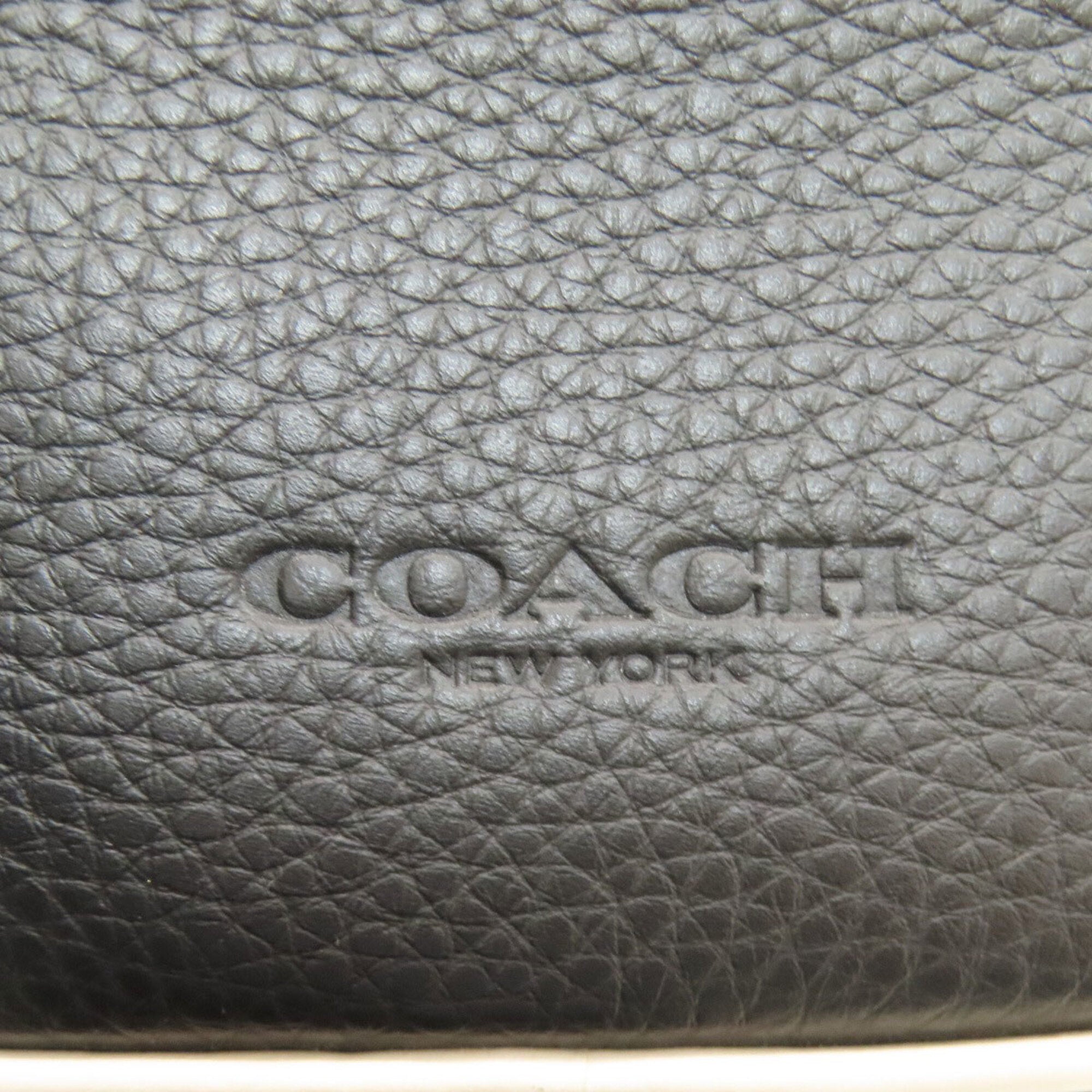 Coach Black Leather Shoulder Bag (Pre-Owned)