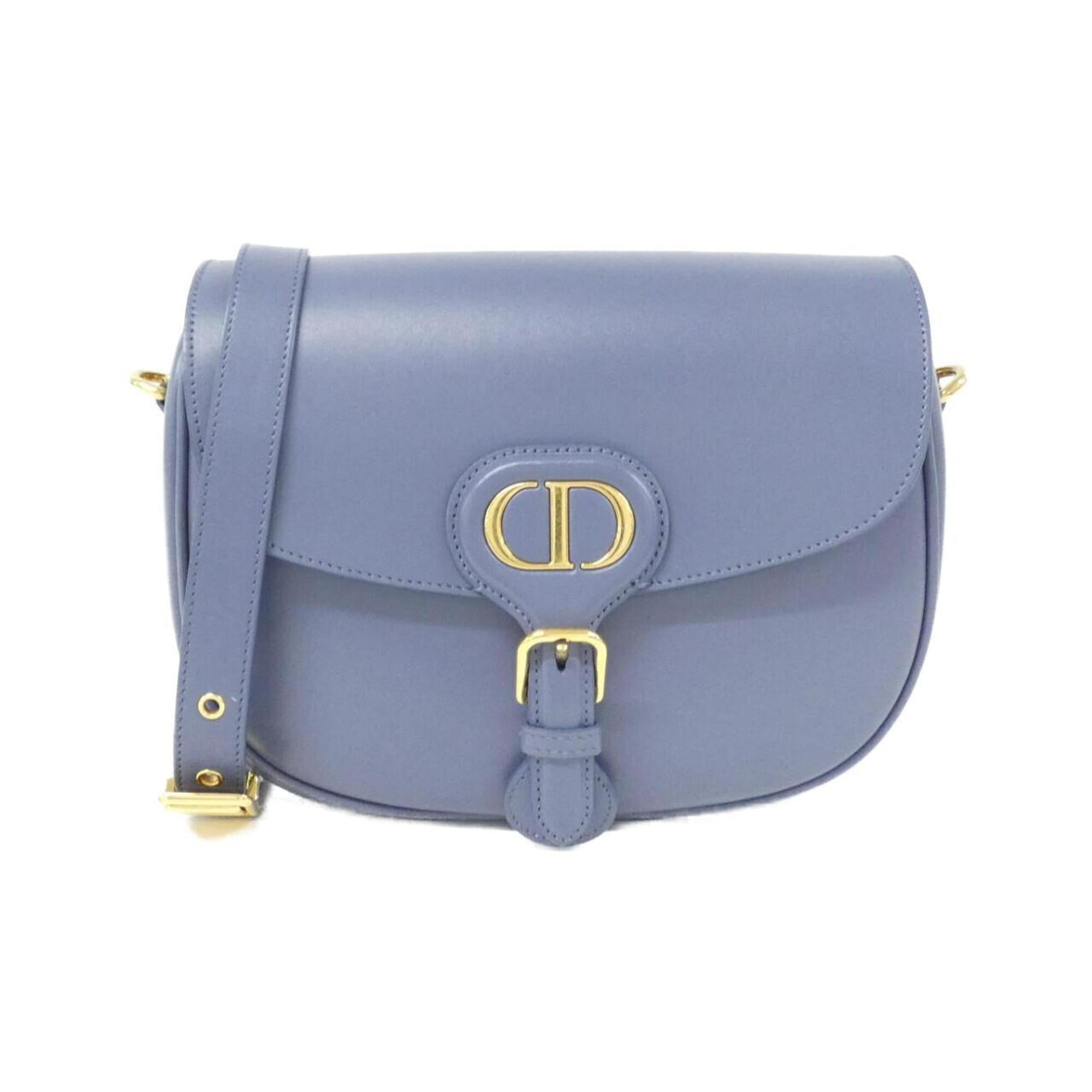 Christian Dior Blue Leather Shoulder Bag (Pre-Owned)