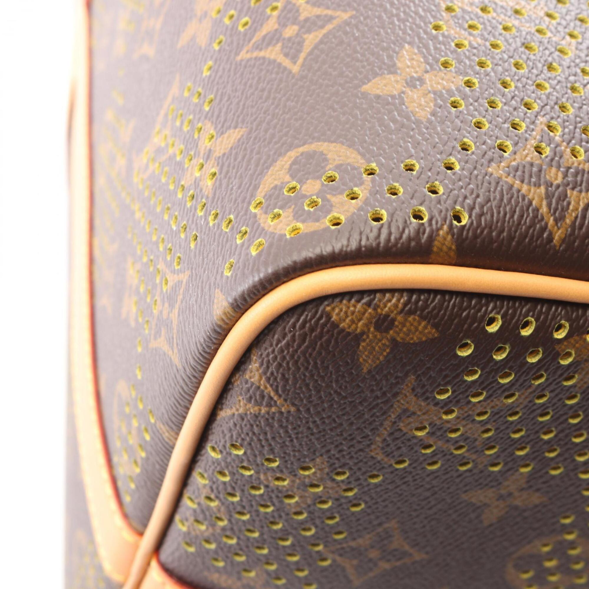 Louis Vuitton Monogram Brown Monogram Leather Boston Bag (Pre-Owned)