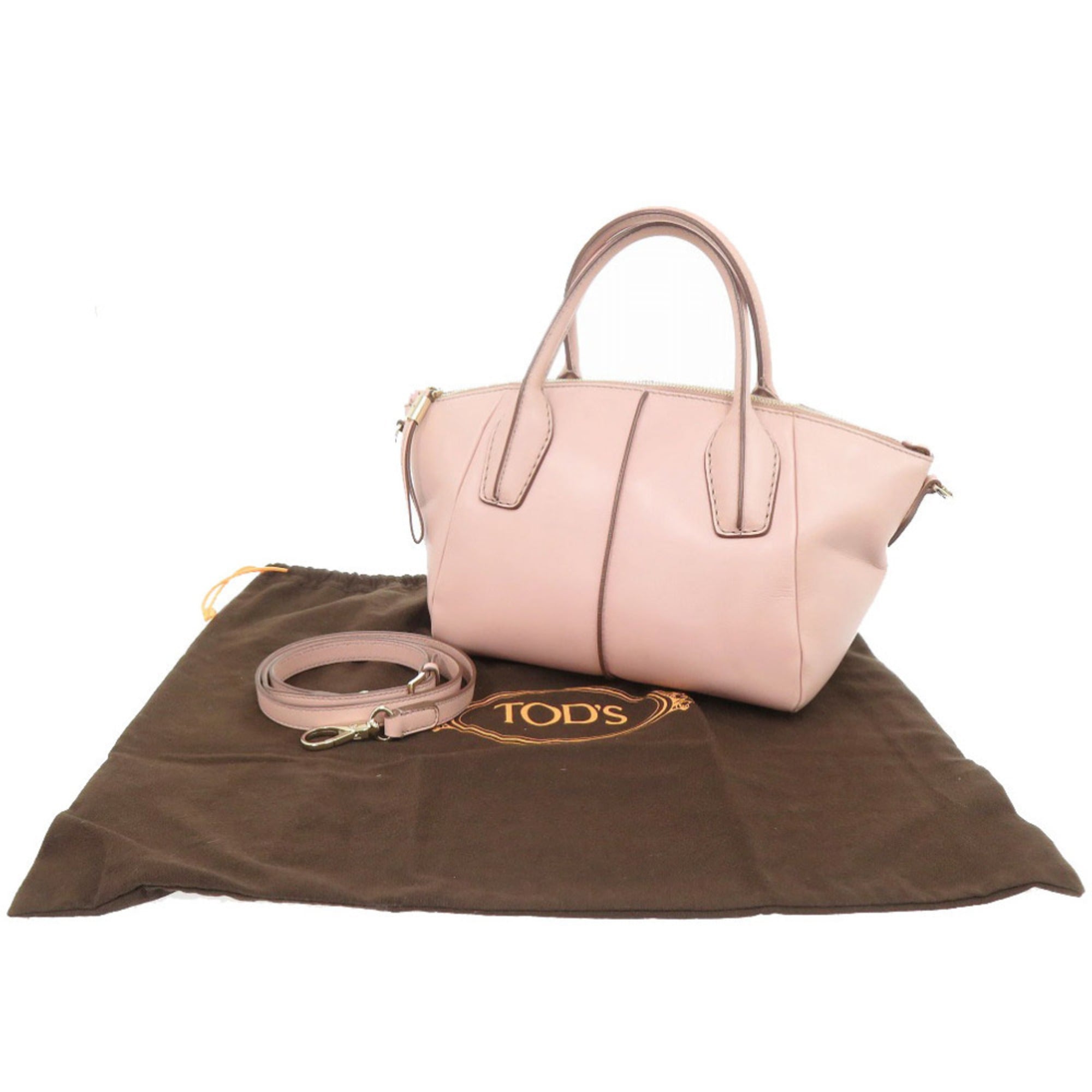 Tod's Pink Leather Handbag (Pre-Owned)