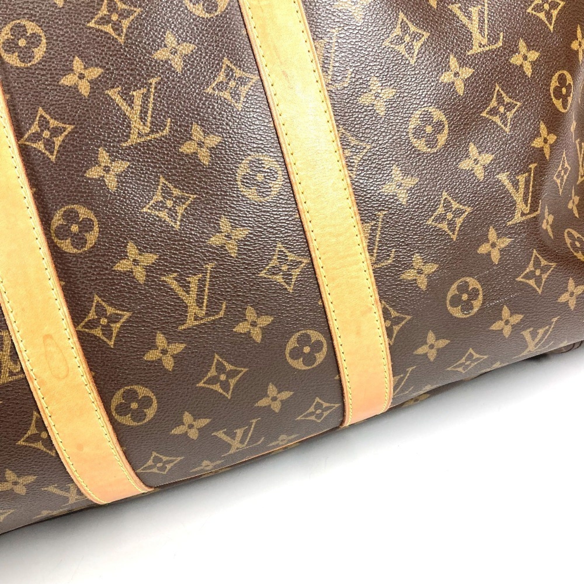 Louis Vuitton Brown Monogram Boston Bag Handbag (Pre-Owned)