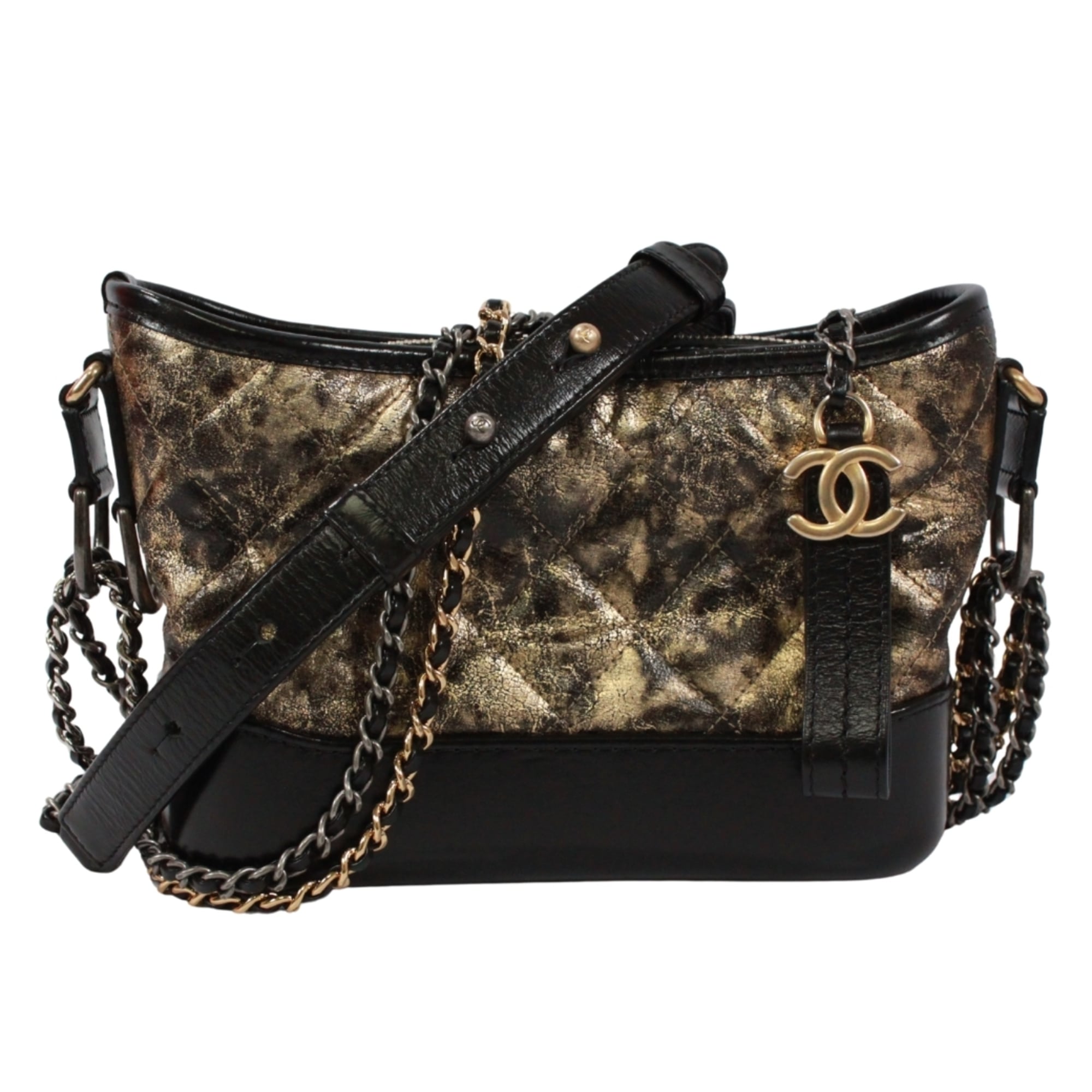 Chanel Black Leather Shoulder Bag (Pre-Owned)