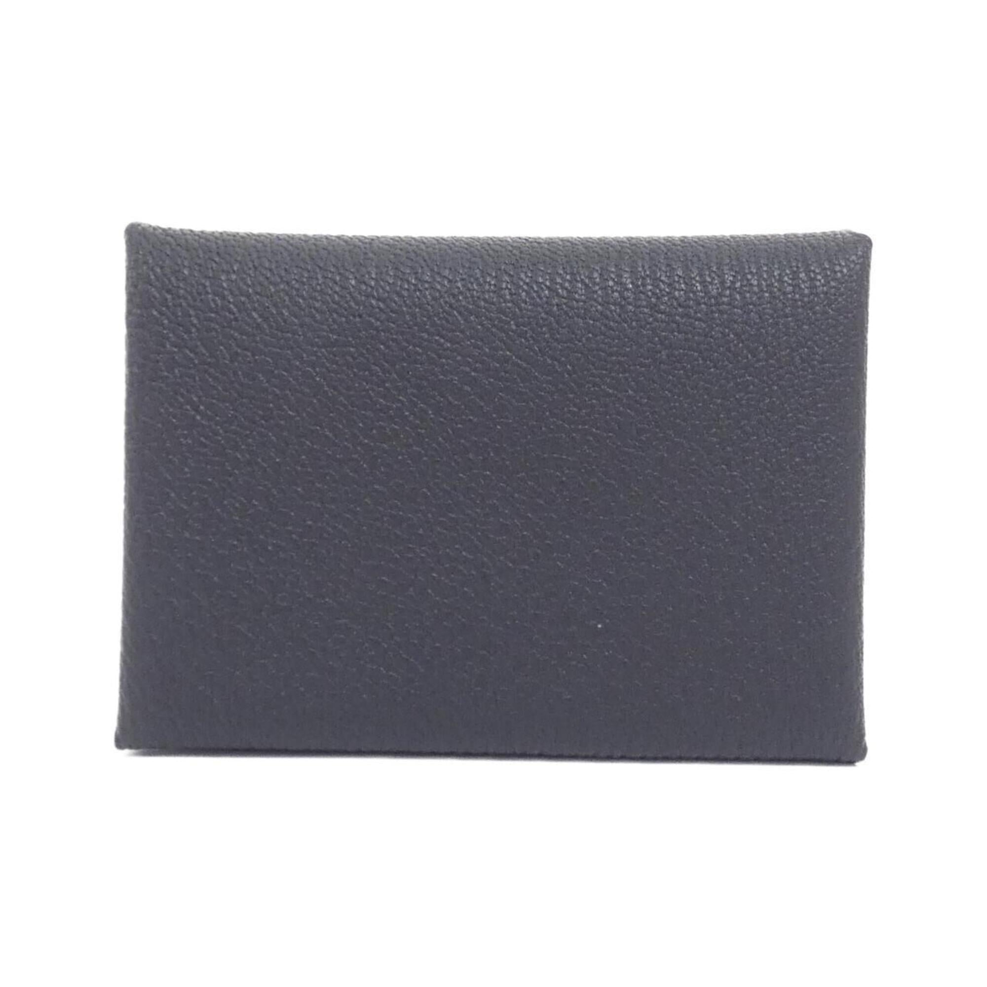 Hermes Ardoise Blue Hydra Chevre Leather Coin Purse/Coin Case (Pre-Owned)