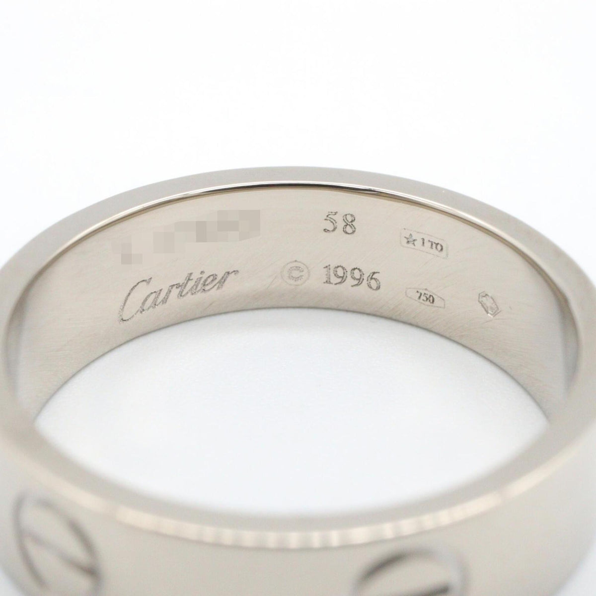 Cartier Silver White Gold (18K) Band Ring (Pre-Owned)