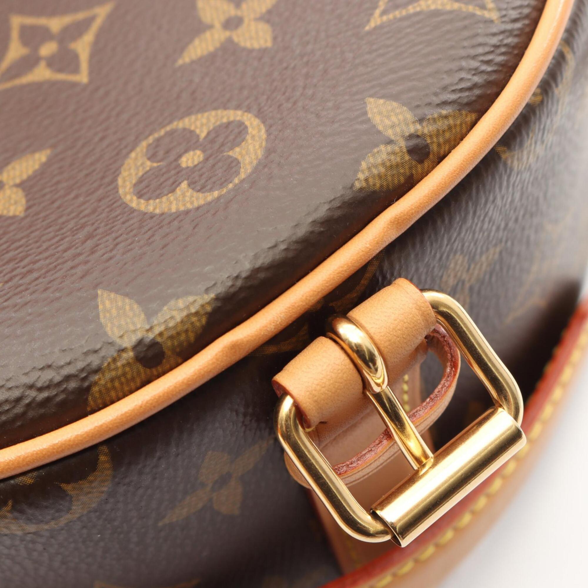 Louis Vuitton Brown Coated Canvas Pvc Monogram Leather Handbag Shoulder Bag (Pre-Owned)