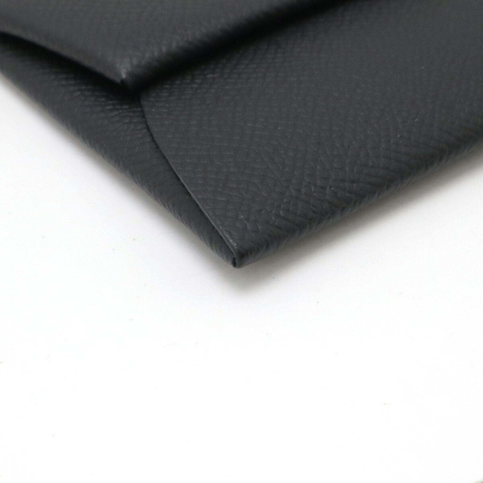 Hermes Bastia Black Epsom Leather Coin Purse/Coin Case (Pre-Owned)