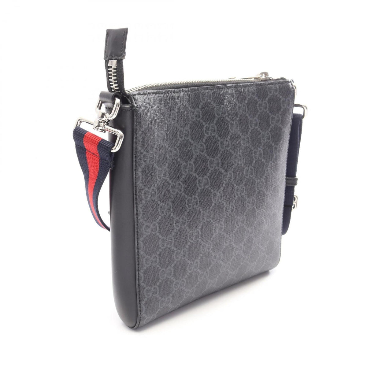 Gucci Black Multi-Color Pvc Leather Handbag Messenger Bag Shoulder Bag (Pre-Owned)