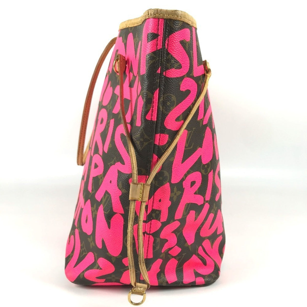 Louis Vuitton Pink Monogram Graffiti Canvas Shoulder Bag Tote Bag (Pre-Owned)