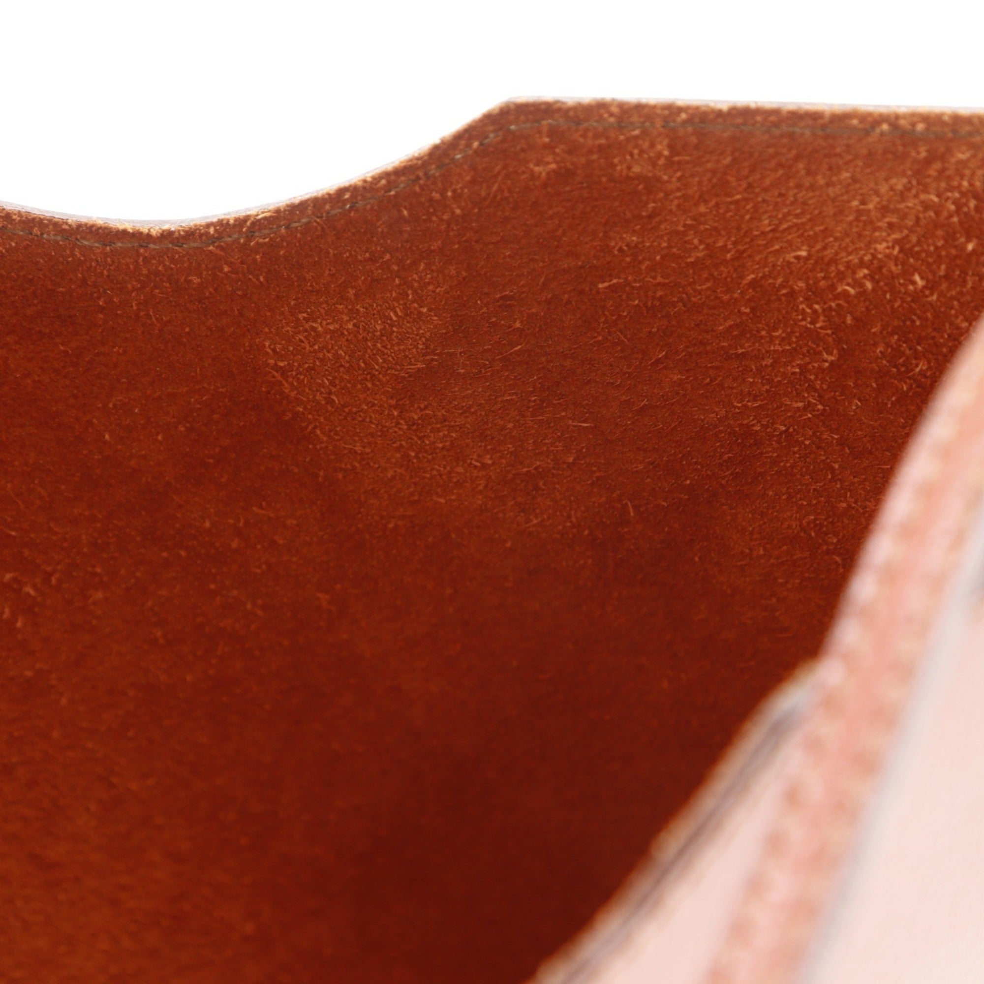 Hermes Brown Red Color Box Calf Leather Shoulder Bag (Pre-Owned)