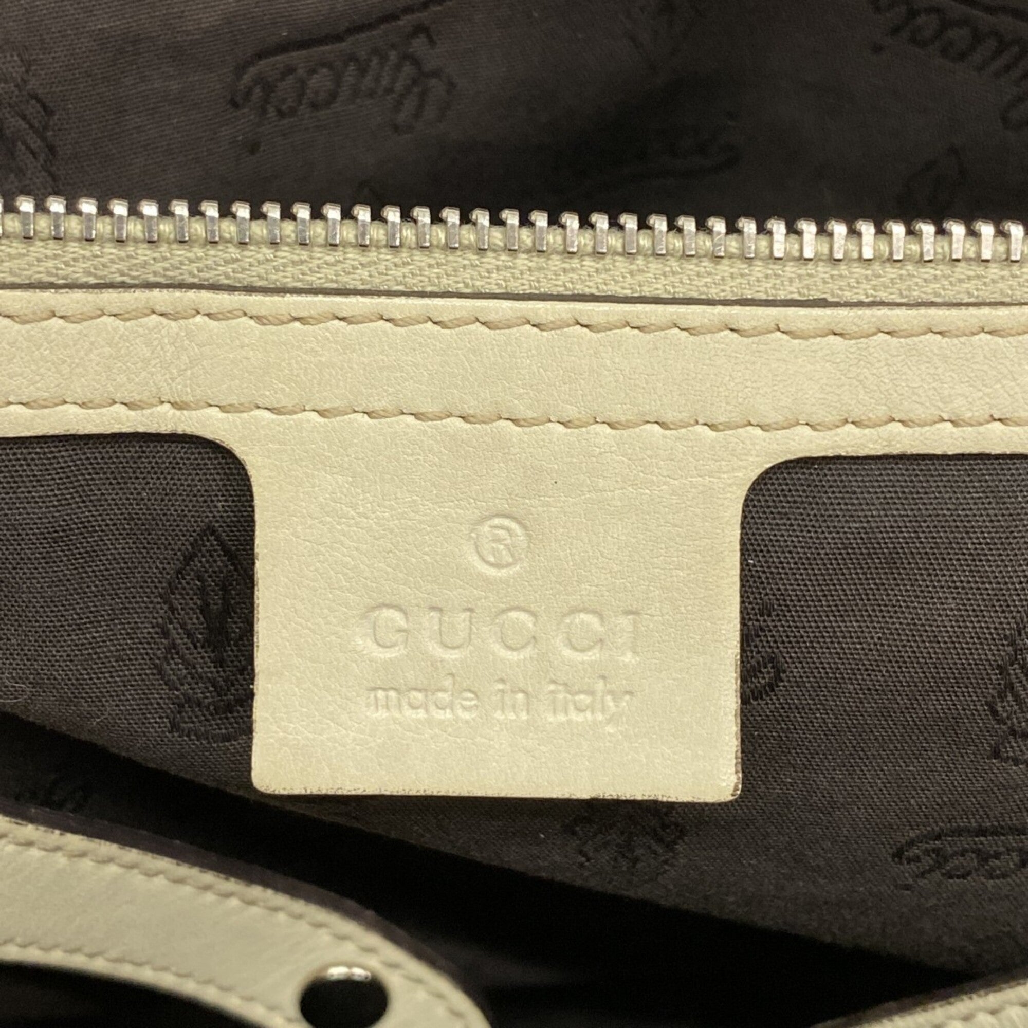 Gucci Beige Leather Tote Bag (Pre-Owned)