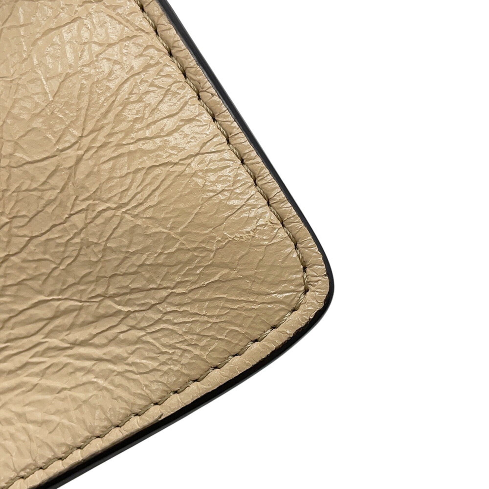 Fendi Beige Leather Handbag Shoulder Bag (Pre-Owned)