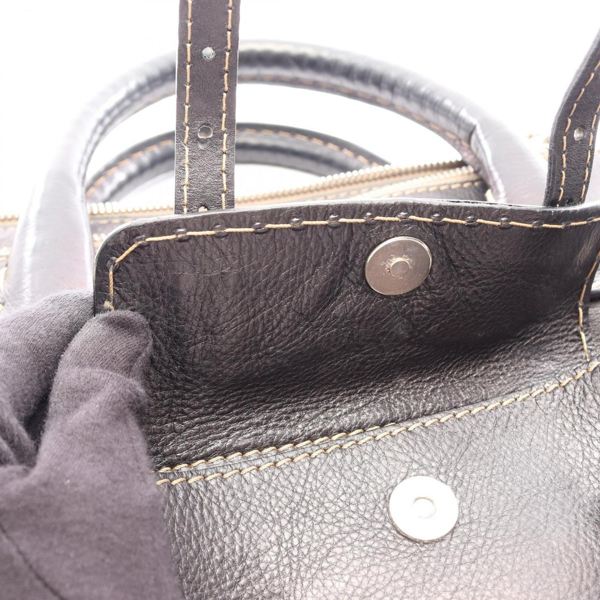 Chloé Black Leather Handbag (Pre-Owned)