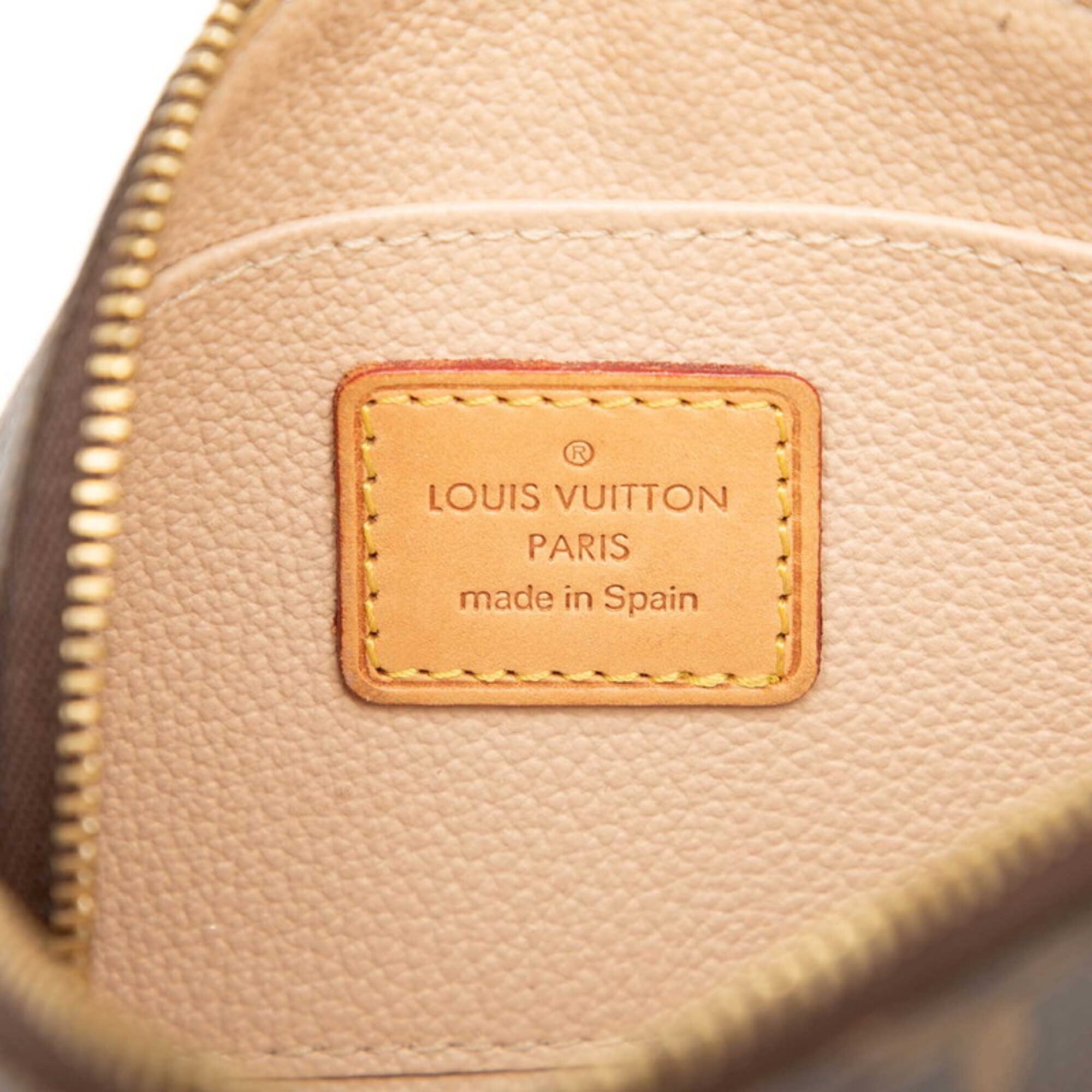 Louis Vuitton Monogram Brown Pvc Leather Handbag Pochette (Pre-Owned)