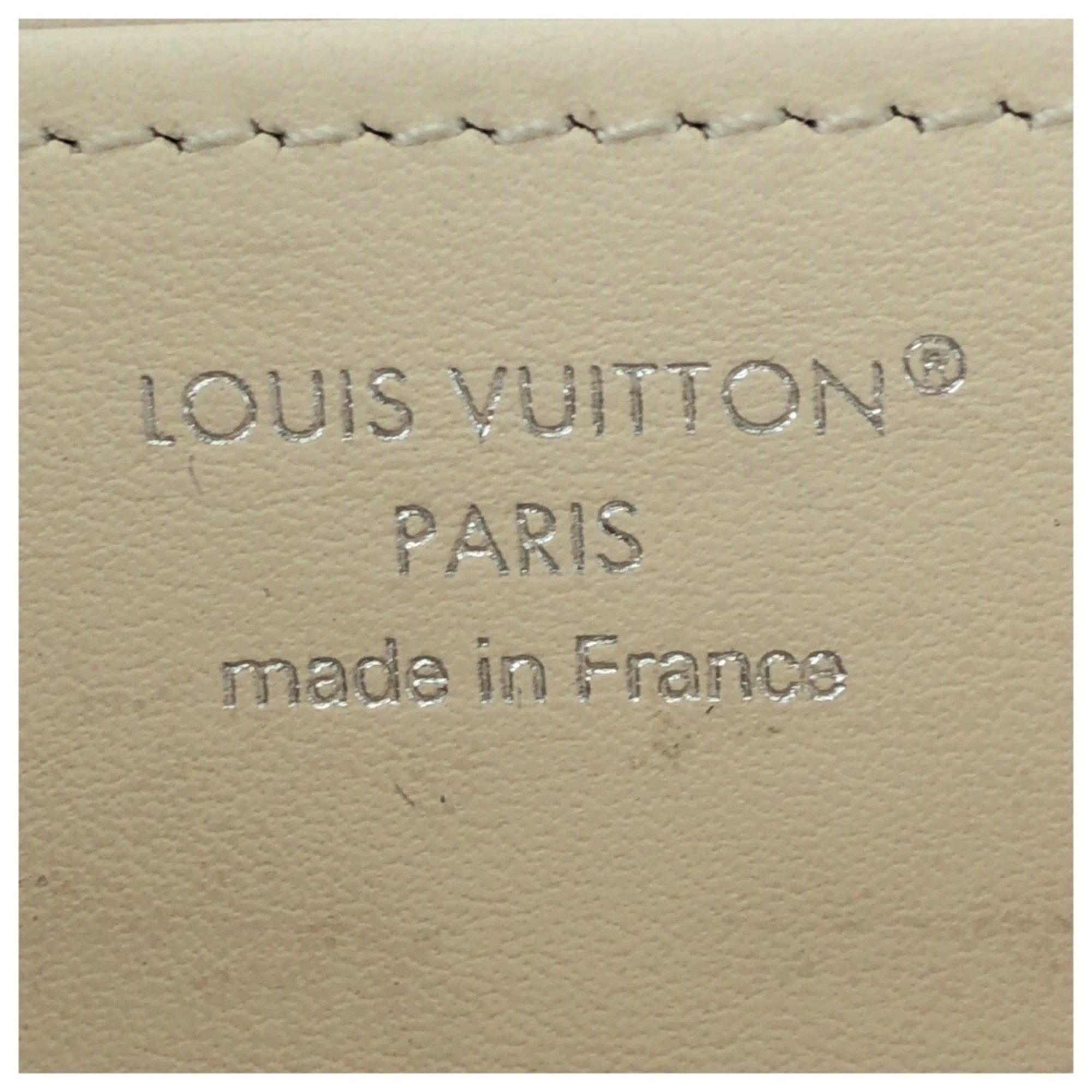 Louis Vuitton Light Blue Leather Long Wallet (Bi-Fold) (Pre-Owned)
