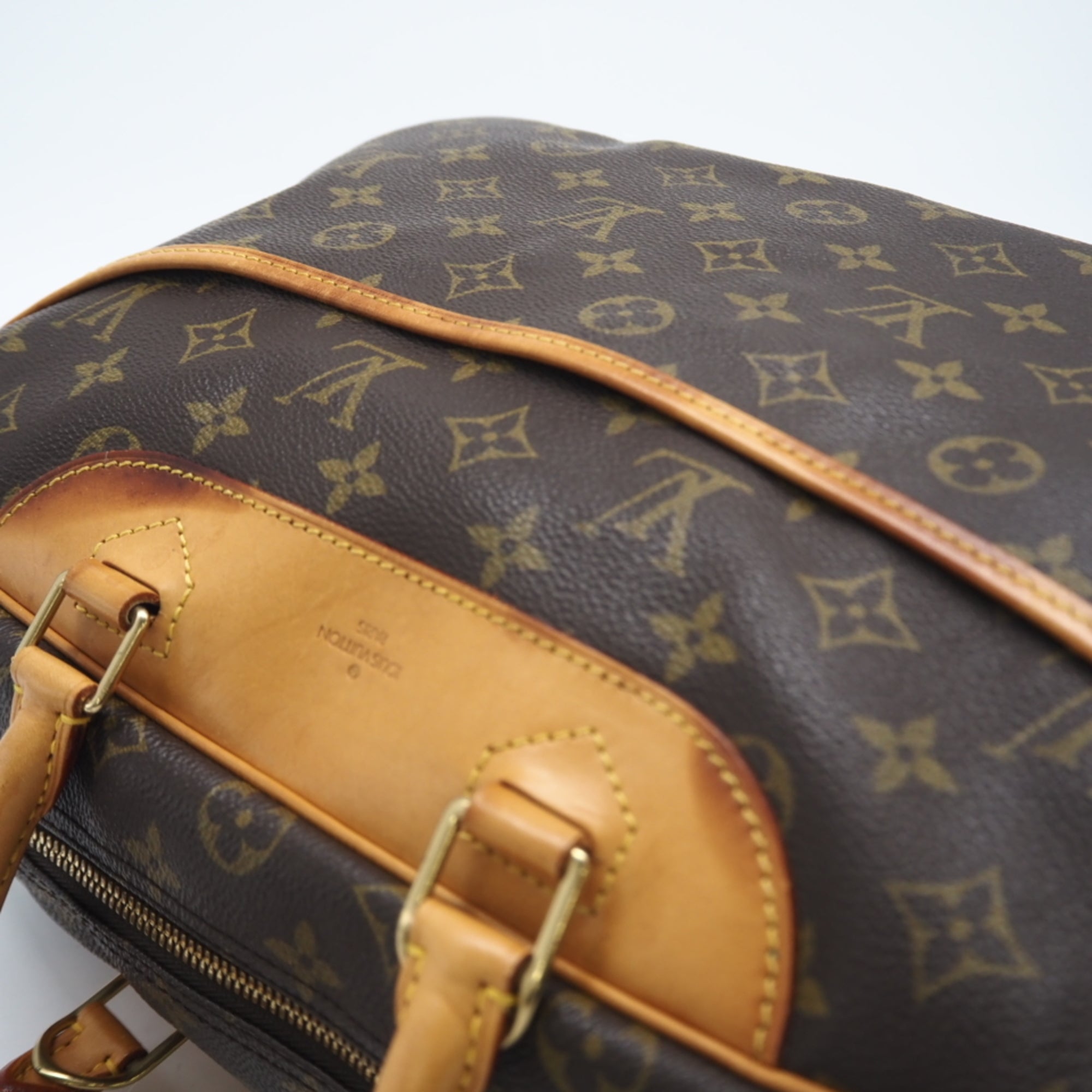 Louis Vuitton Brown Coated Canvas Leather Handbag (Pre-Owned)