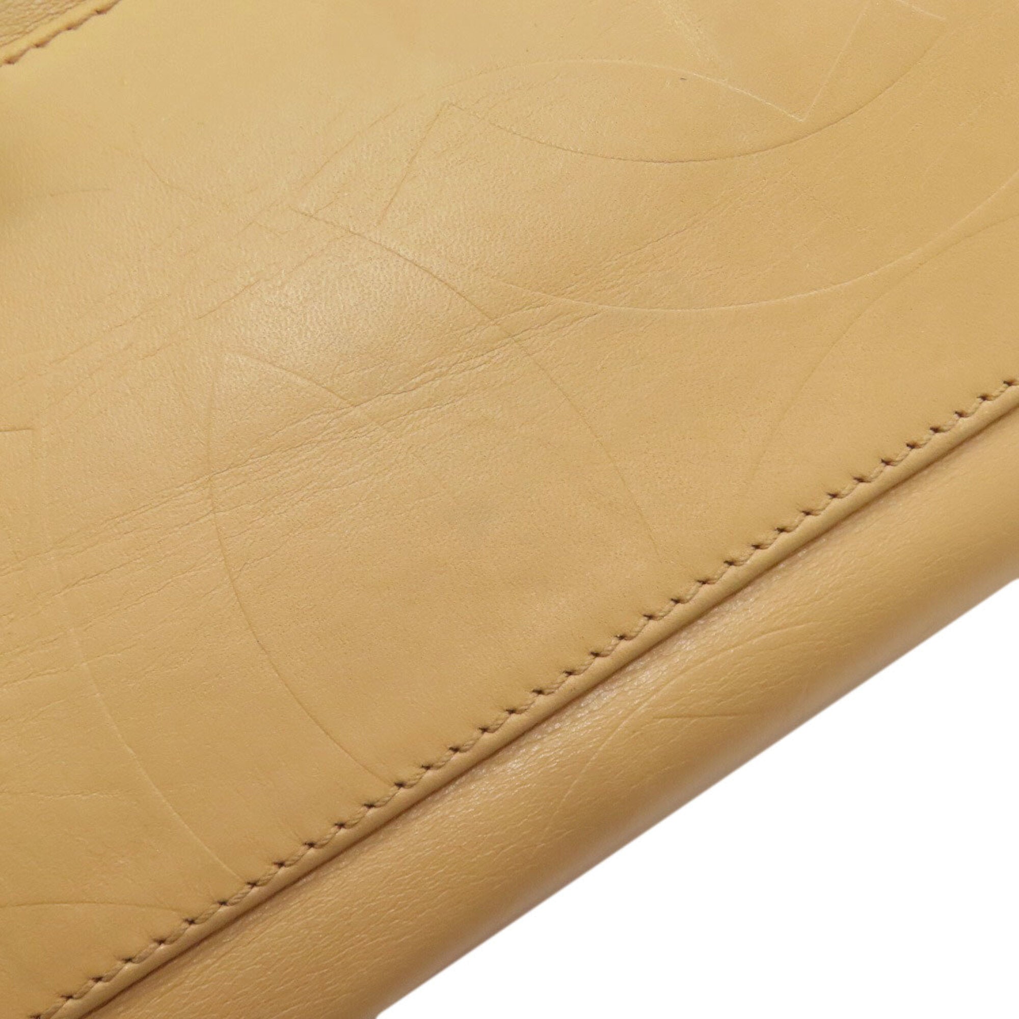 Chanel Beige Leather Tote Bag (Pre-Owned)