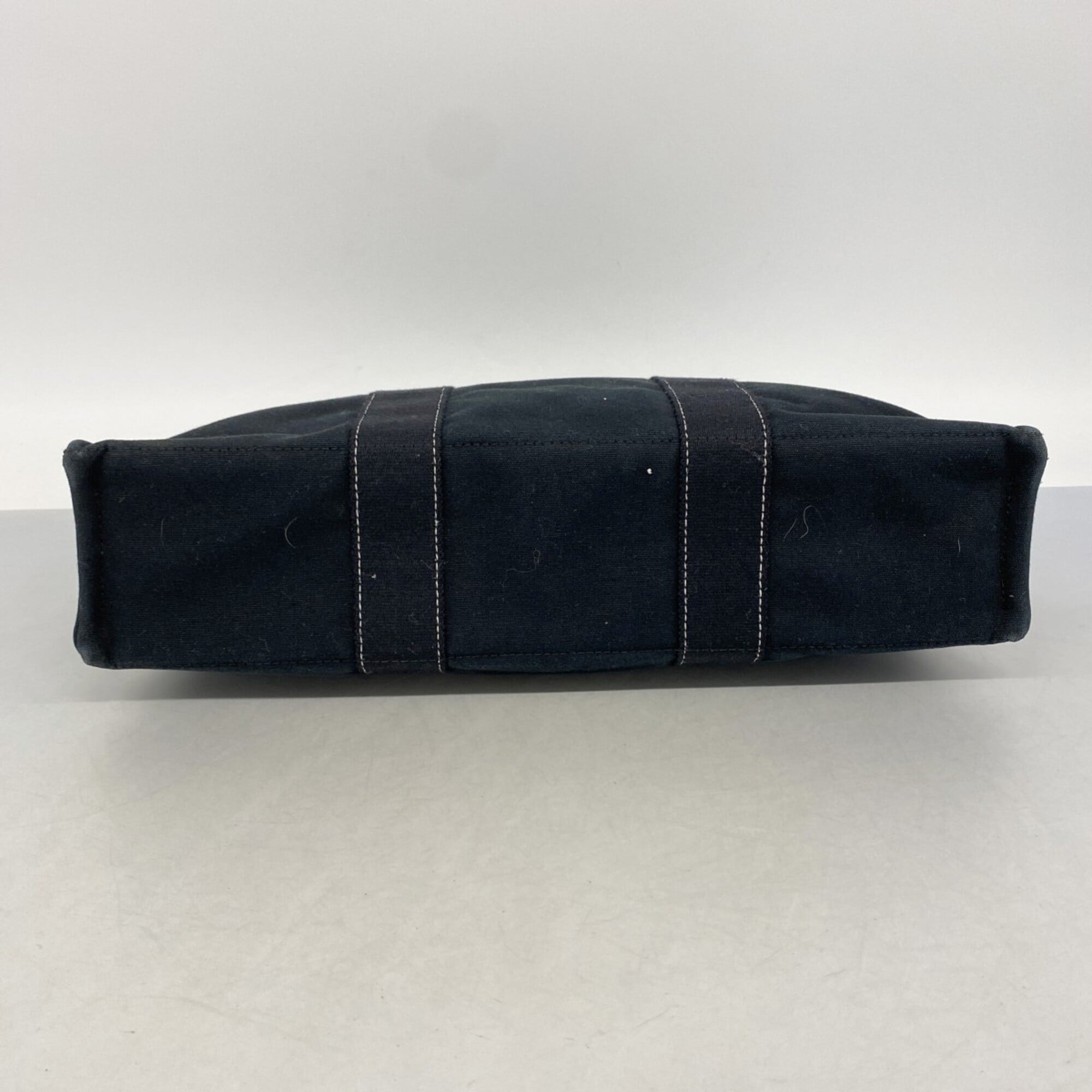 Hermes Black Canvas Tote Bag (Pre-Owned)