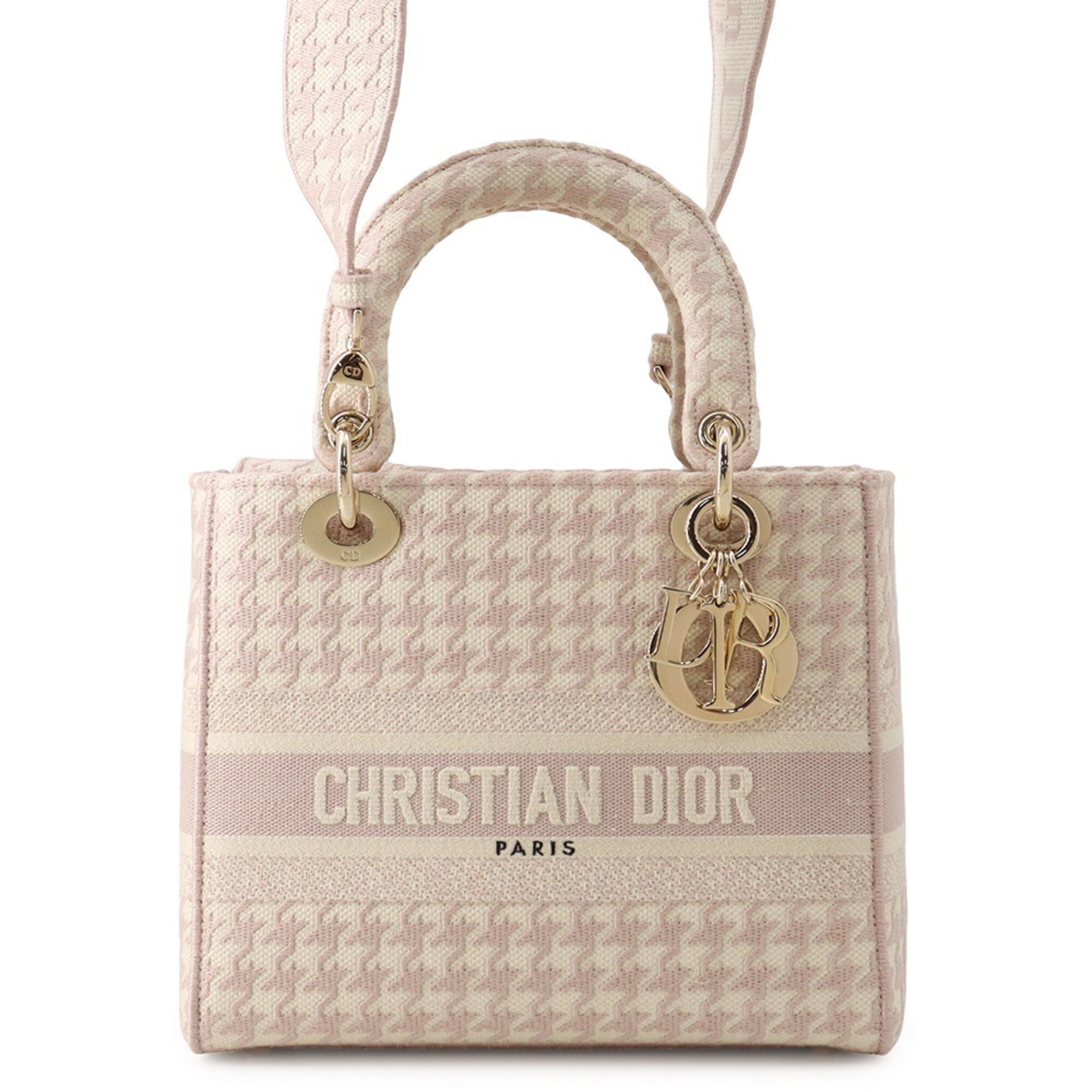 Christian Dior Gold Canvas Handbag (Pre-Owned)