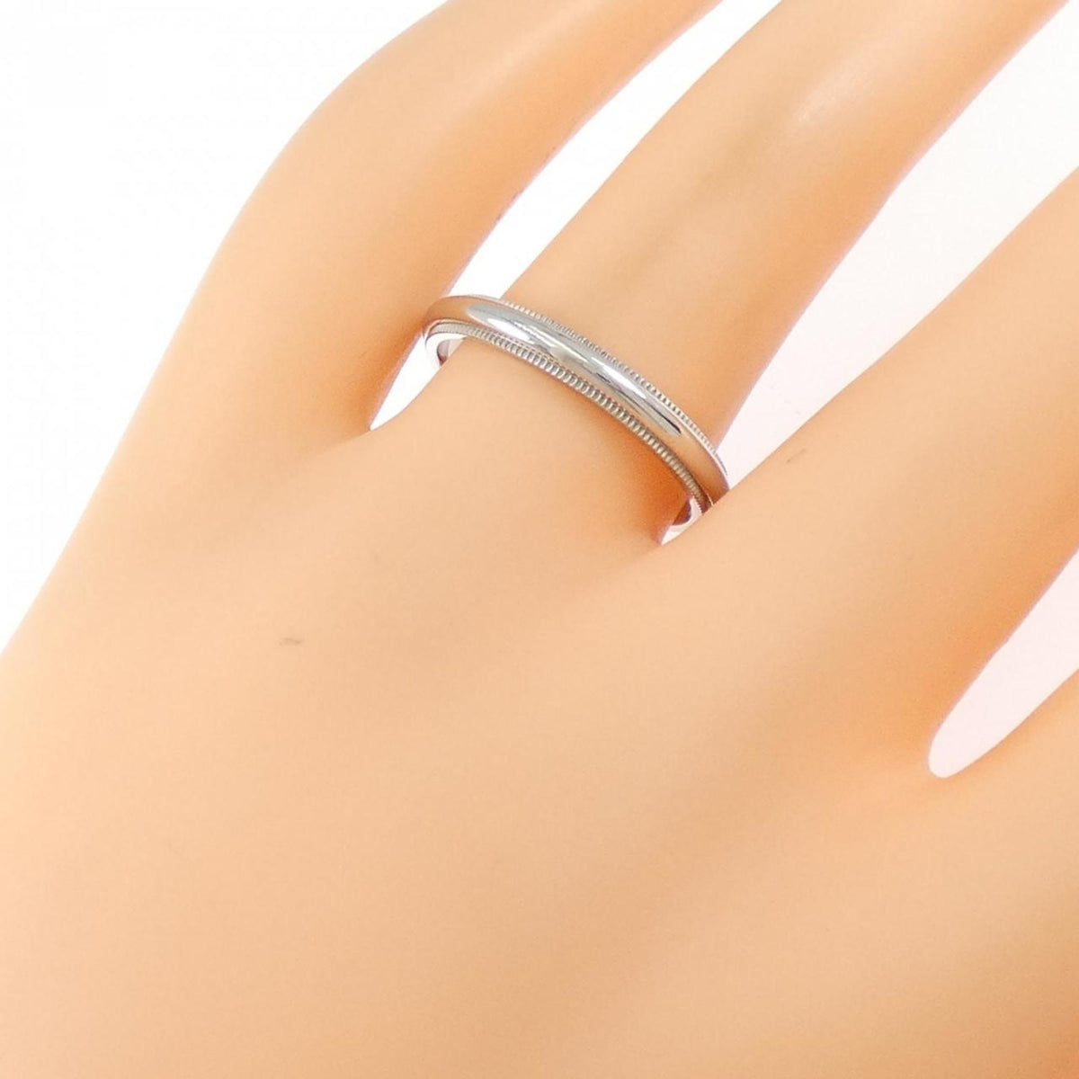 Tiffany Platinum Platinum 950 Band Ring (Pre-Owned)