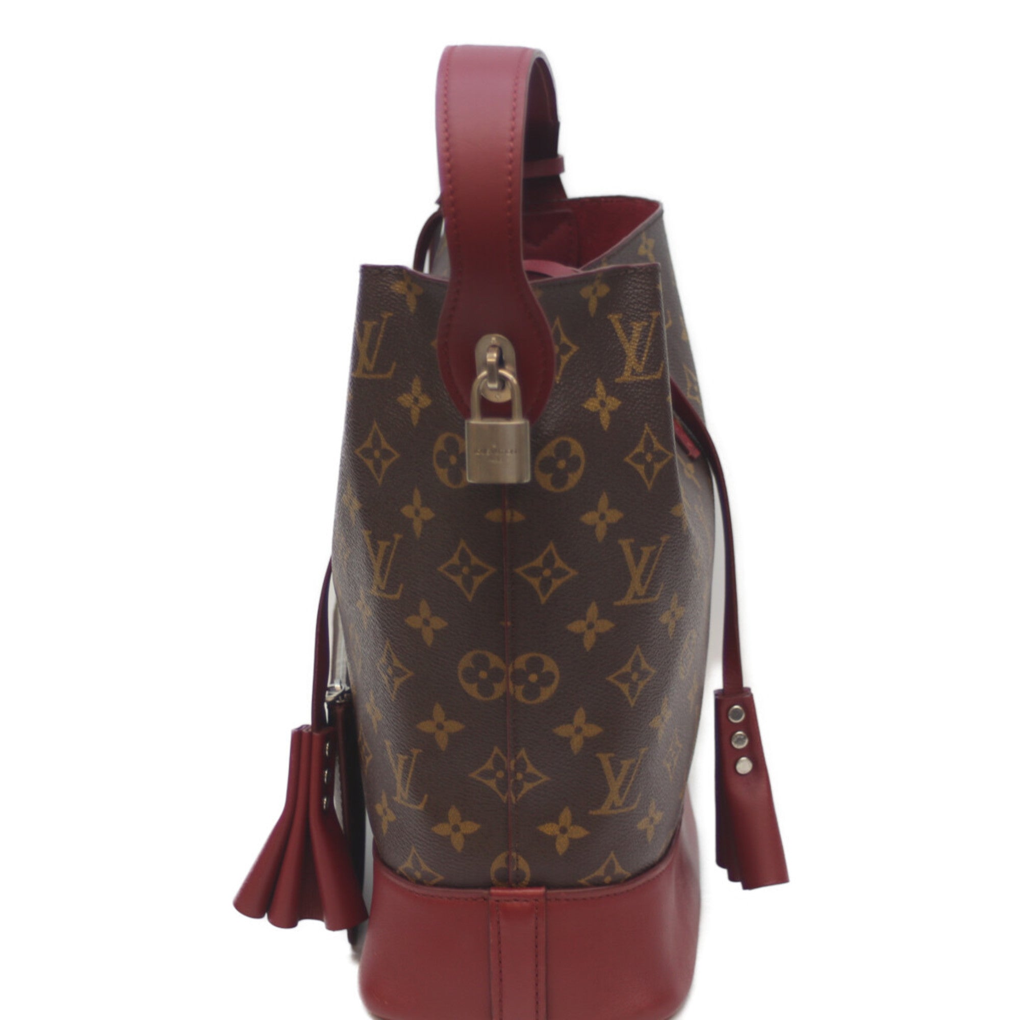 Louis Vuitton Bordeaux Brown Monogram Pouch Shoulder Bag (Pre-Owned)