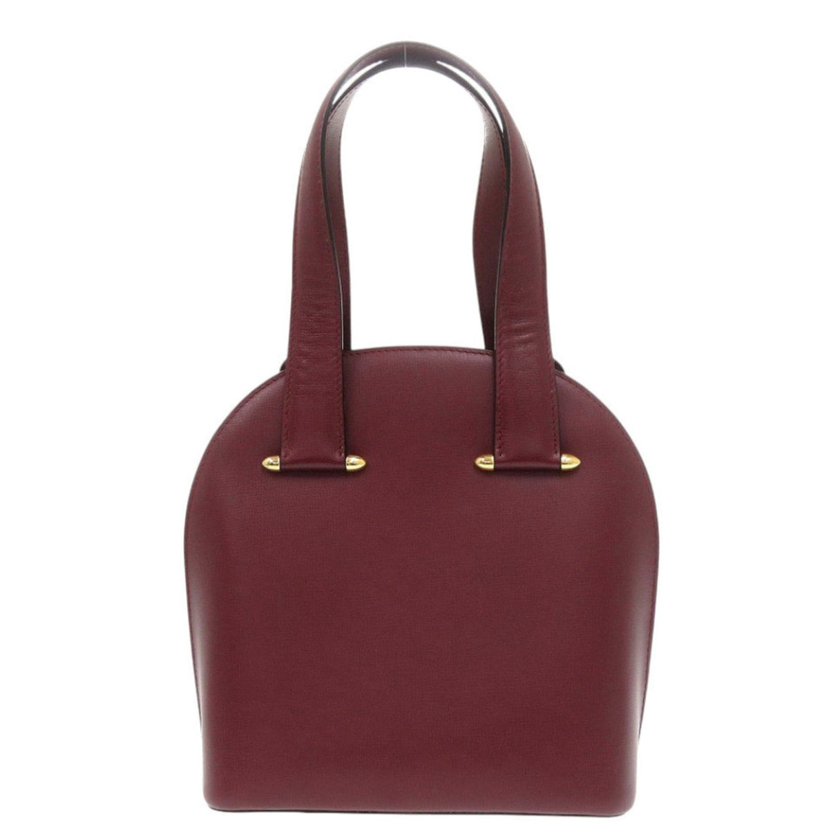 Cartier Bordeaux Red Color Leather Handbag (Pre-Owned)