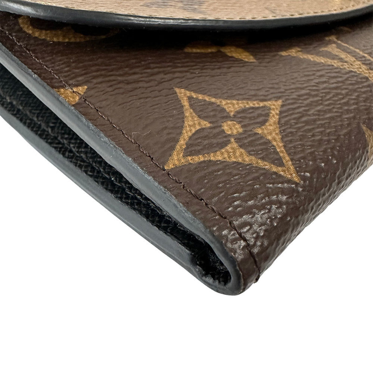 Louis Vuitton Monogram Reverse Monogram Reverse Monogram Canvas Long Wallet (Bi-Fold) (Pre-Owned)