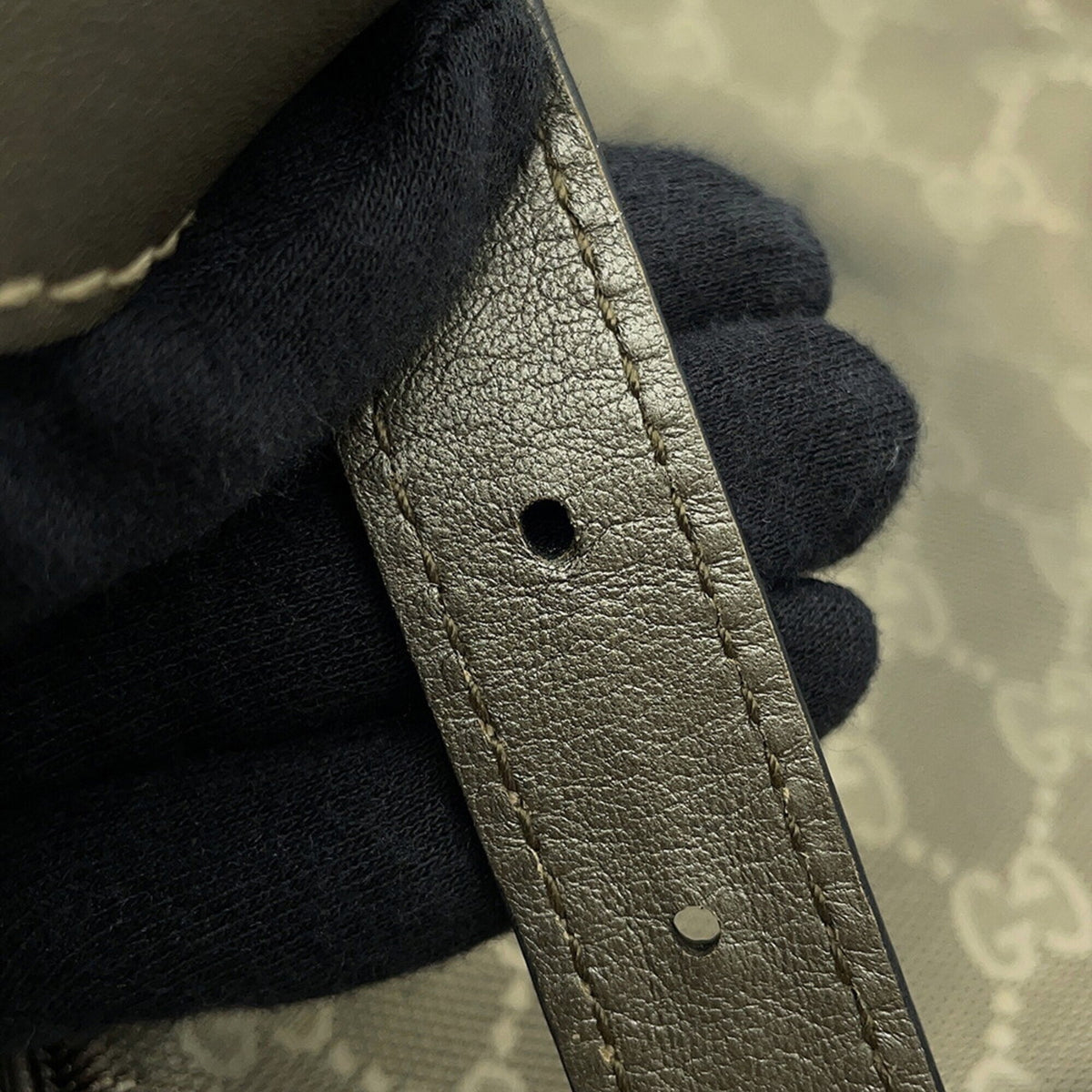 Gucci Bronze Pvc Leather Shoulder Bag (Pre-Owned)