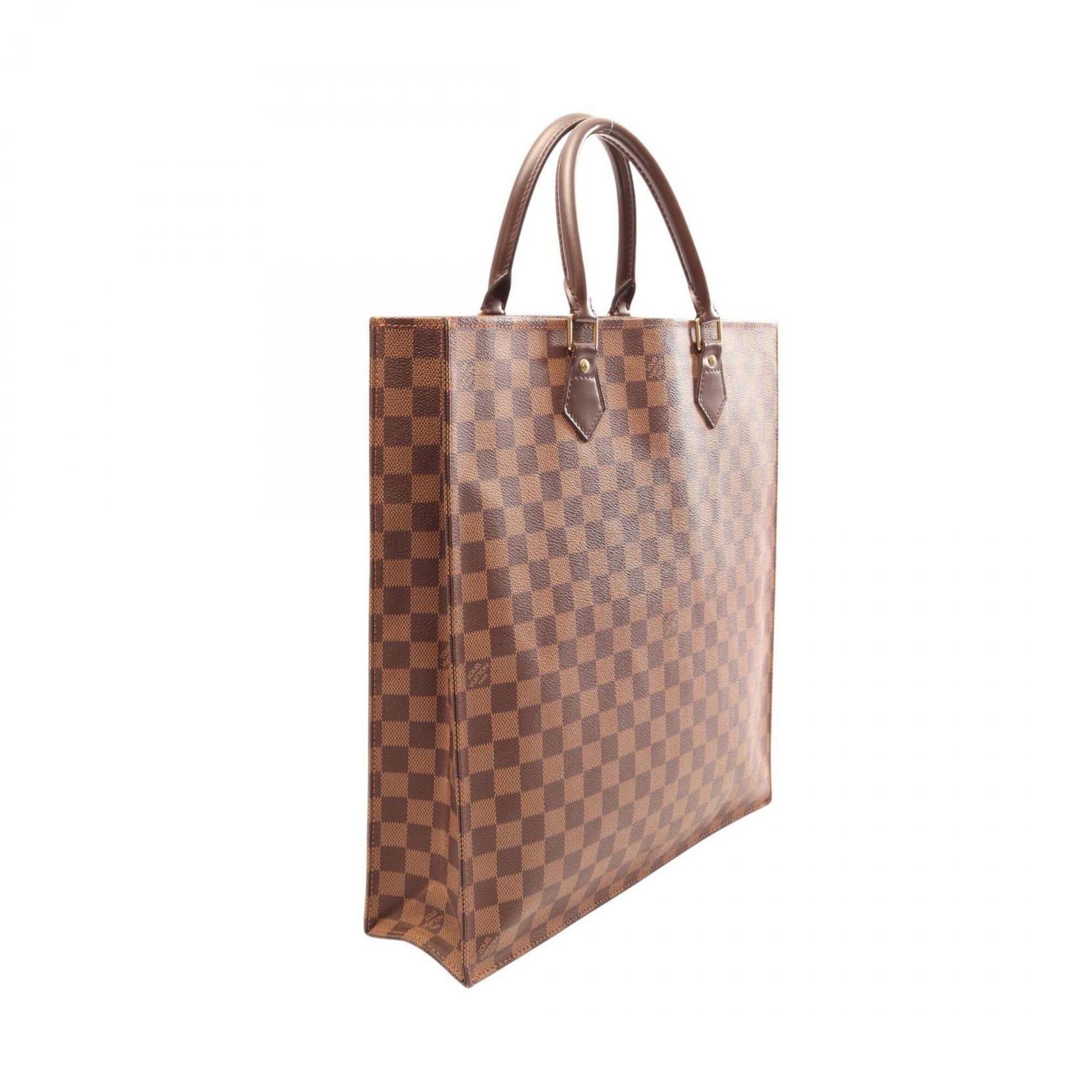 Louis Vuitton Brown Coated Canvas Pvc Leather Handbag Tote Bag (Pre-Owned)