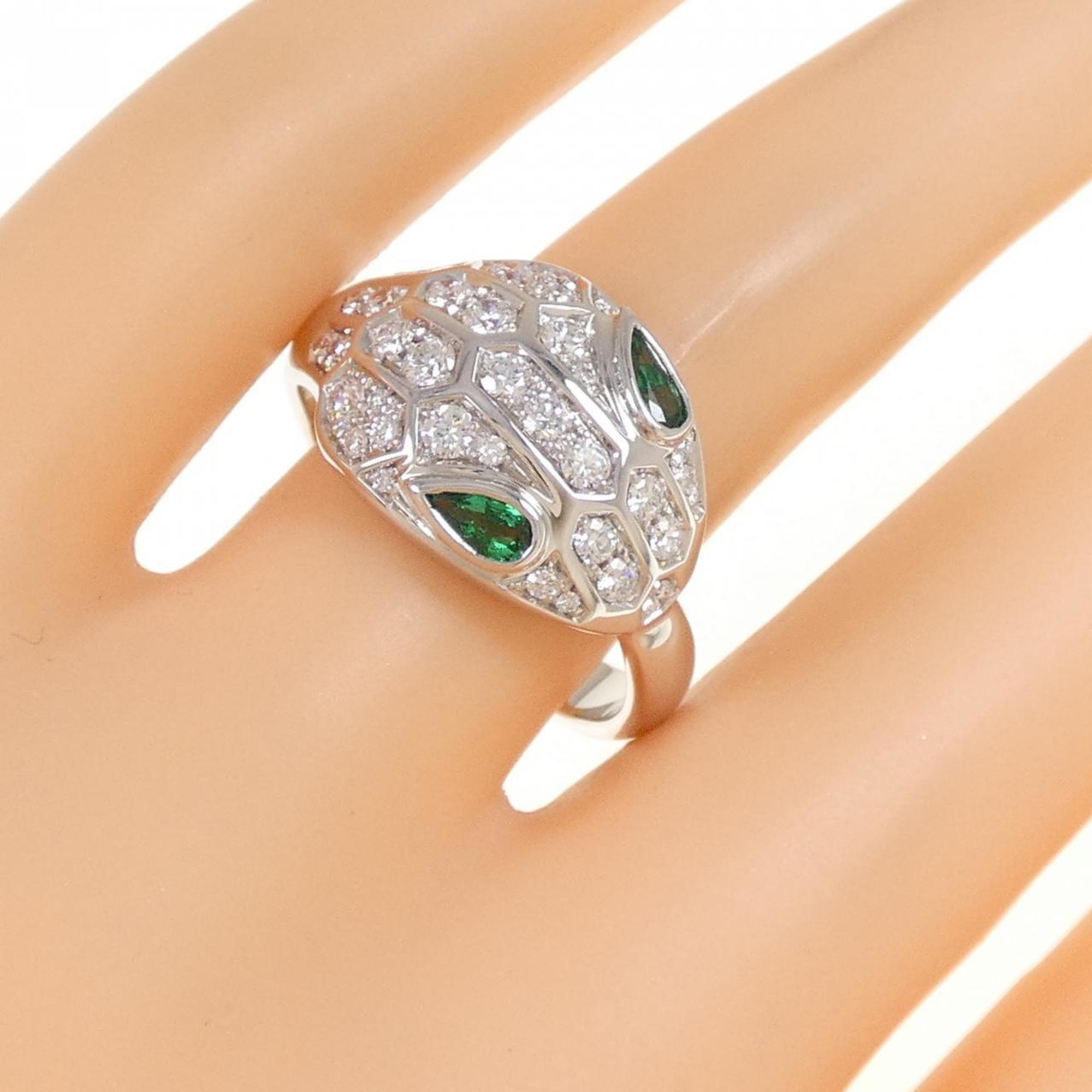 Bvlgari Serpenti White Gold (18K) Band Ring (Pre-Owned)