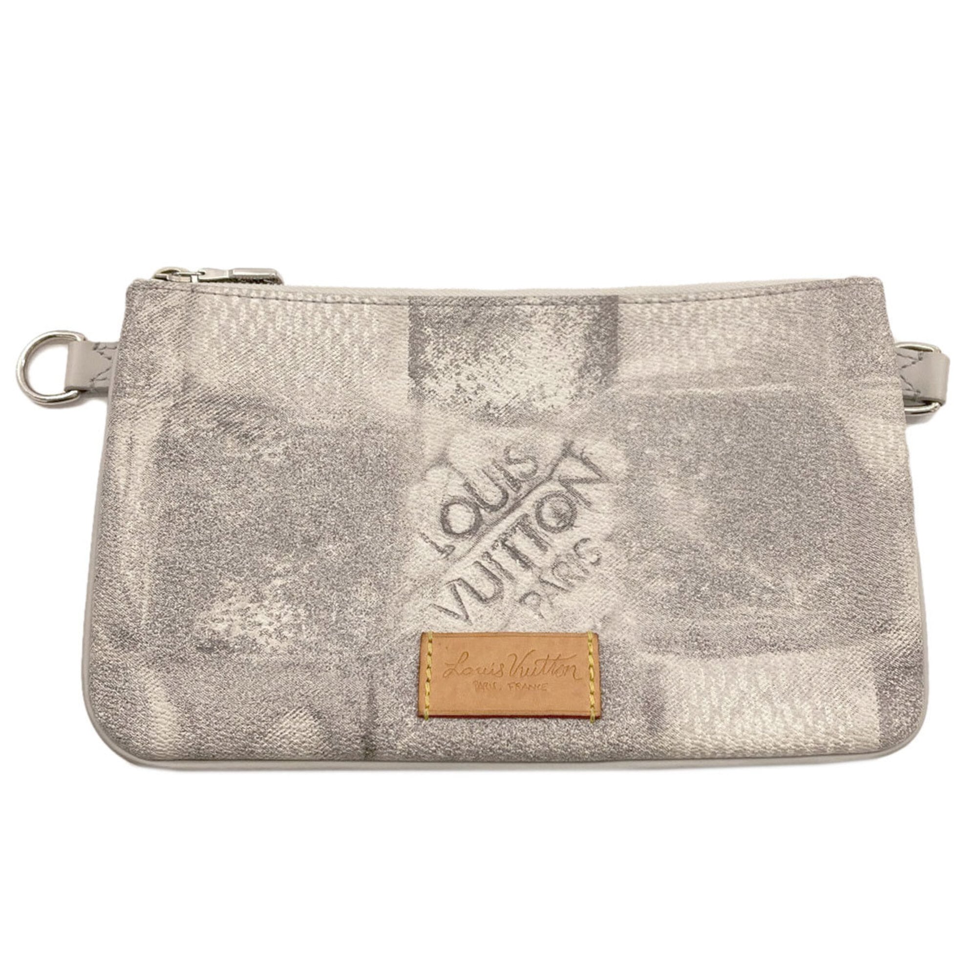 Louis Vuitton Gray Shoulder Bag (Pre-Owned)