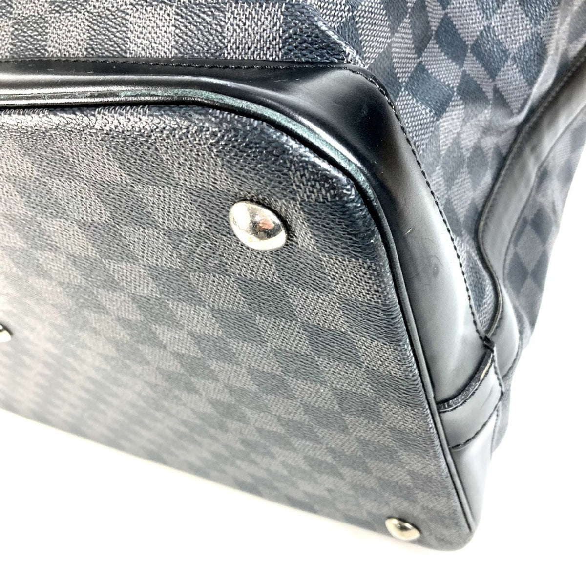 Louis Vuitton Black Damier Graphite Boston Bag Handbag (Pre-Owned)