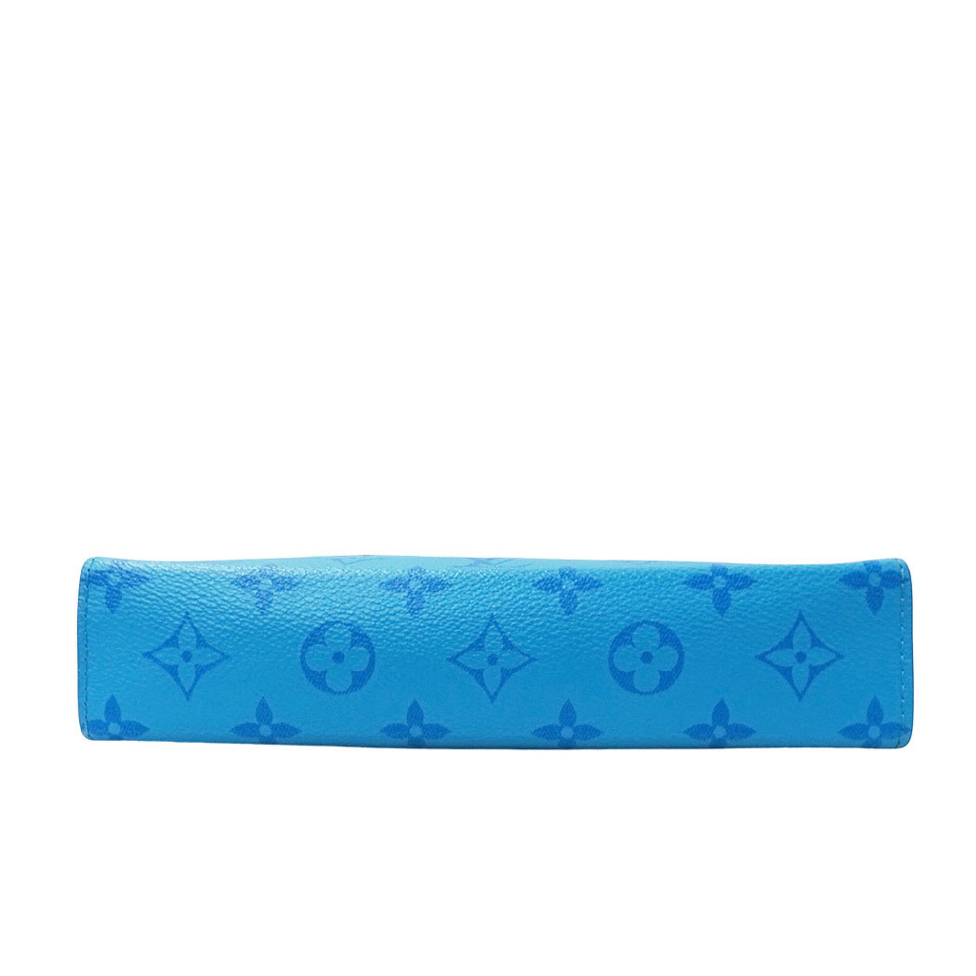 Louis Vuitton Blue Taigarama Handbag Pouch Shoulder Bag (Pre-Owned)