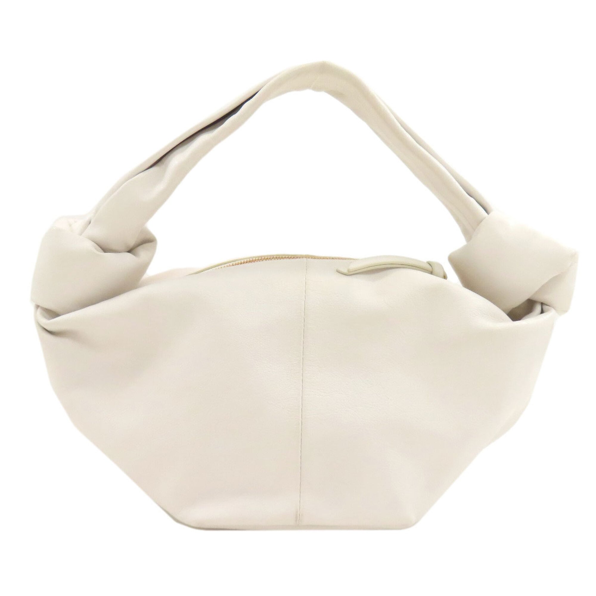 Bottega Veneta White Leather Handbag (Pre-Owned)