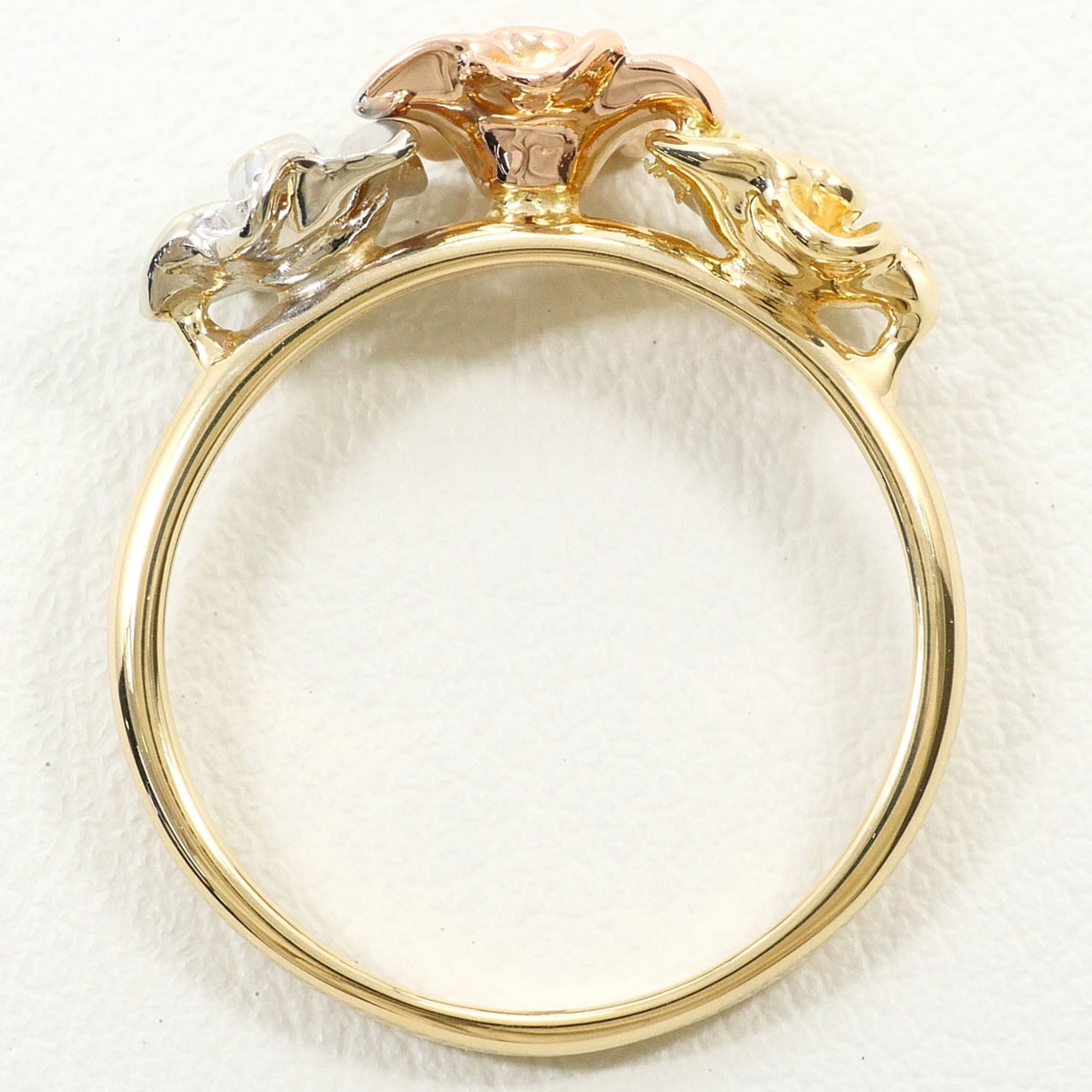 Unbranded Pink Gold White Gold Yellow Gold Pink Gold (14K) White Gold (14K) Yellow Gold (14K) Band Ring (Pre-Owned)