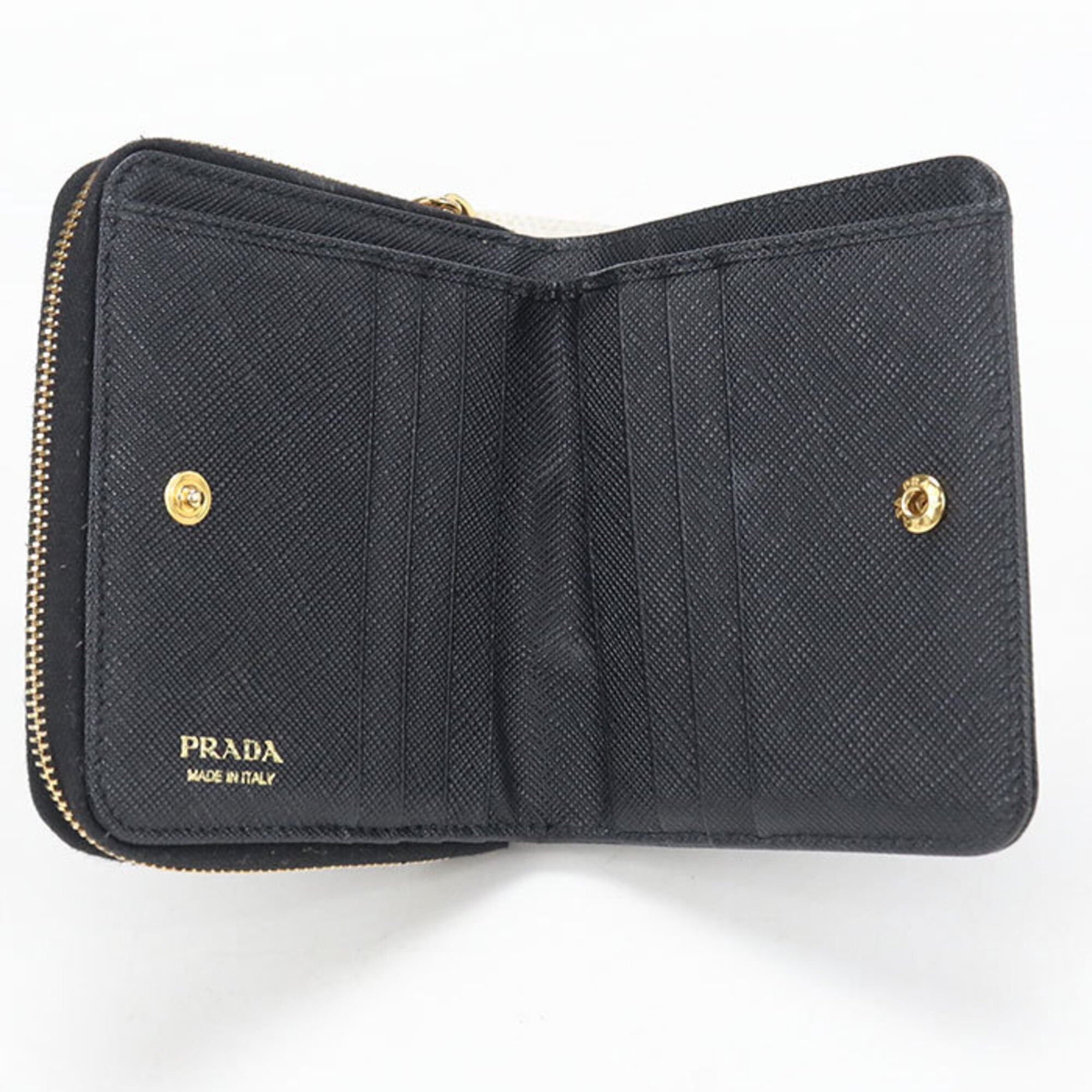 Prada Black Leather Wallet (Bi-Fold) (Pre-Owned)