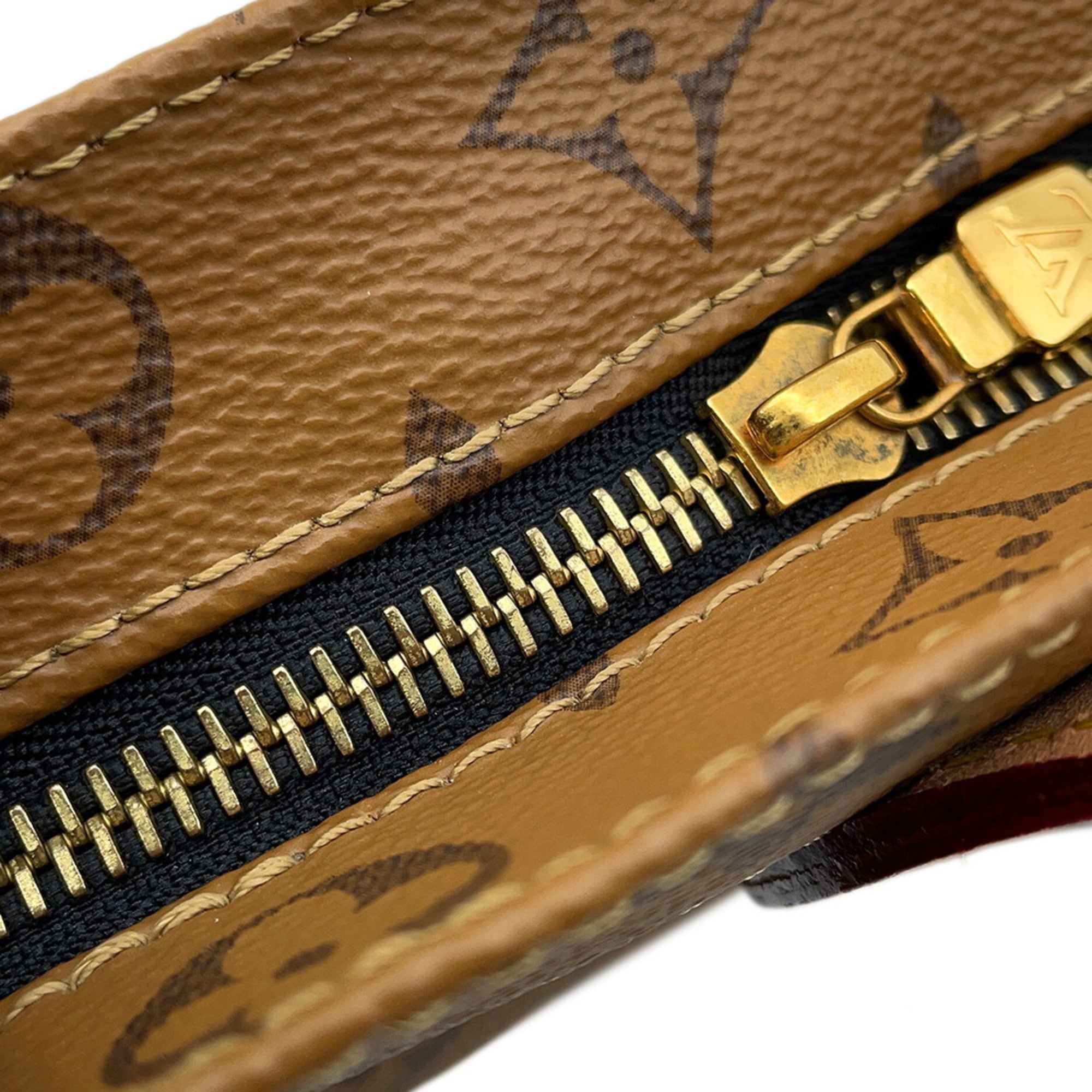 Louis Vuitton Brown Monogram Reverse Noir Monogram Reverse Handbag Tote Bag (Pre-Owned)