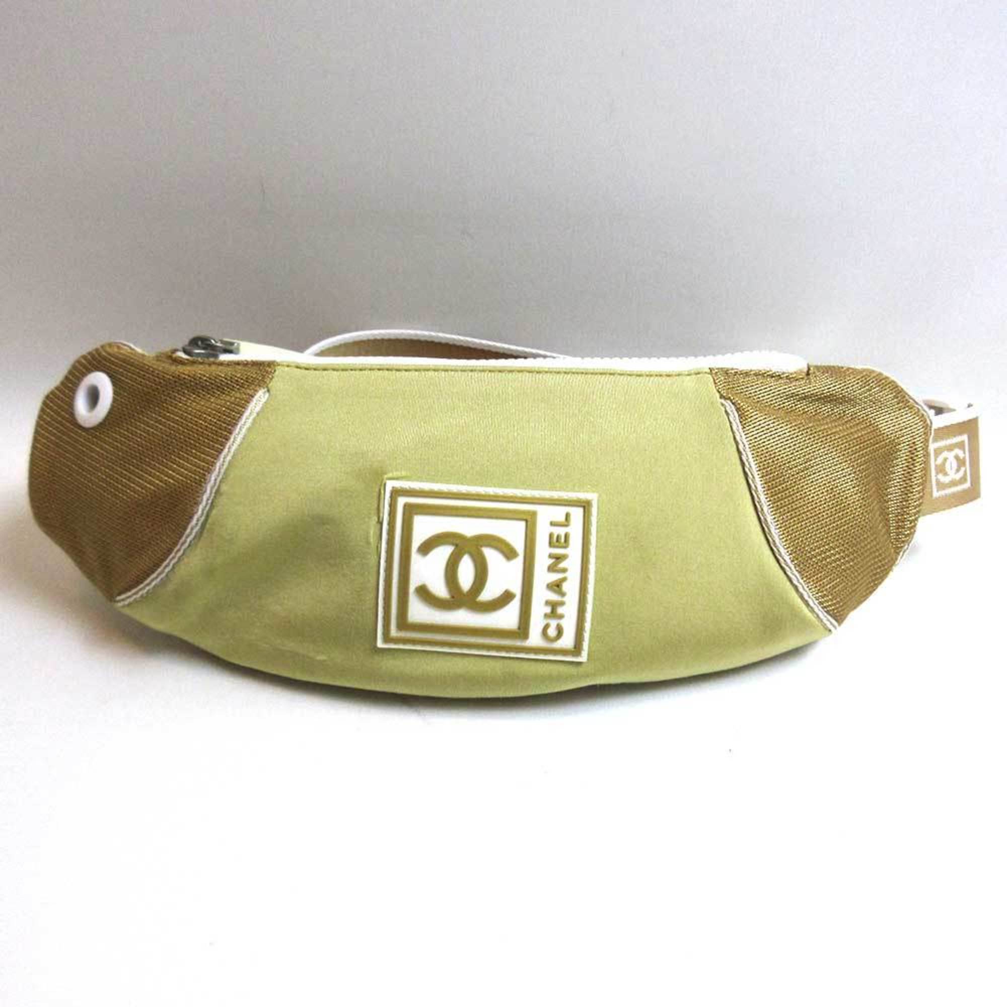 Chanel Sport Beige Nylon Sling Bag (Pre-Owned)