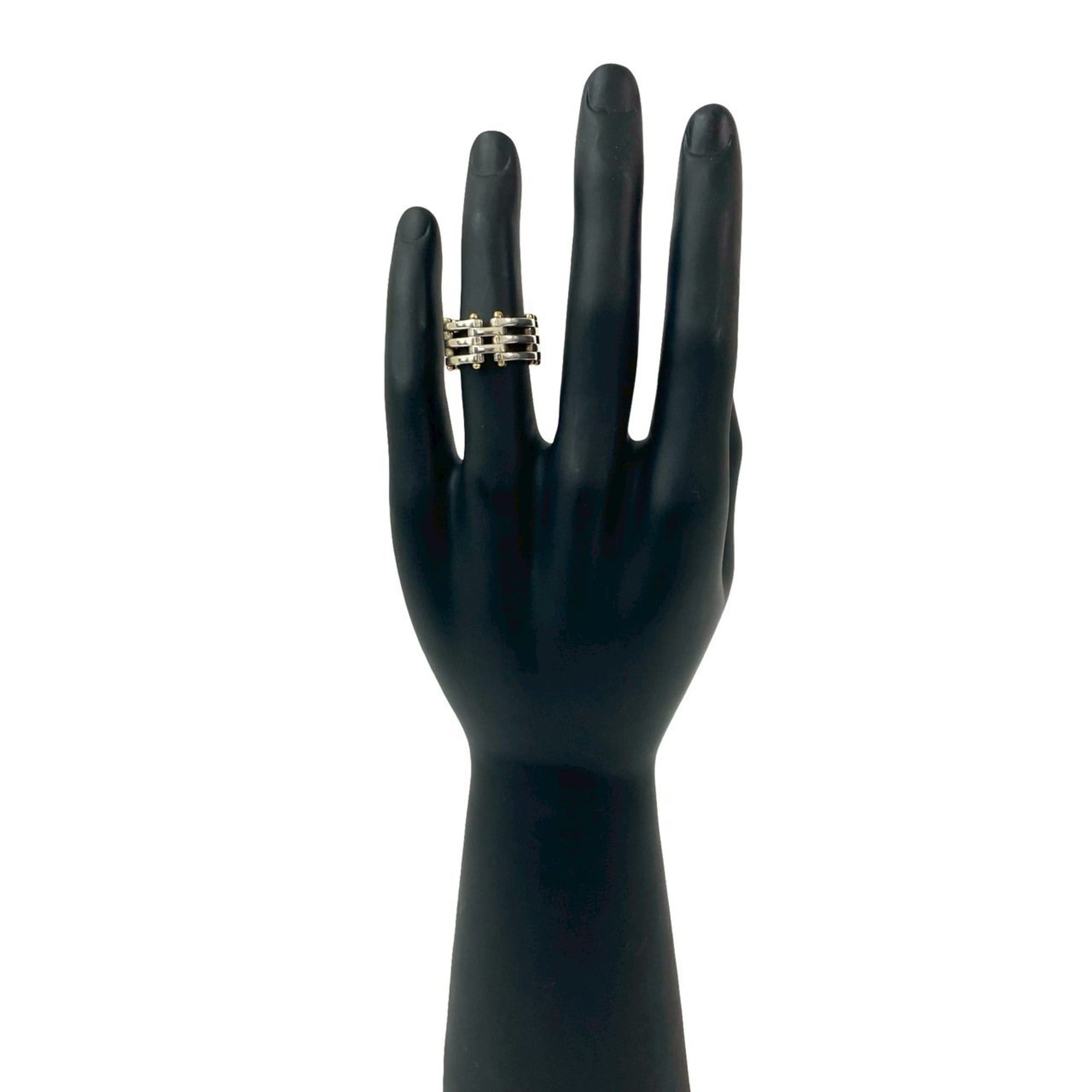 Tiffany Gold Silver Gold (18K) Silver 925 Band Ring (Pre-Owned)