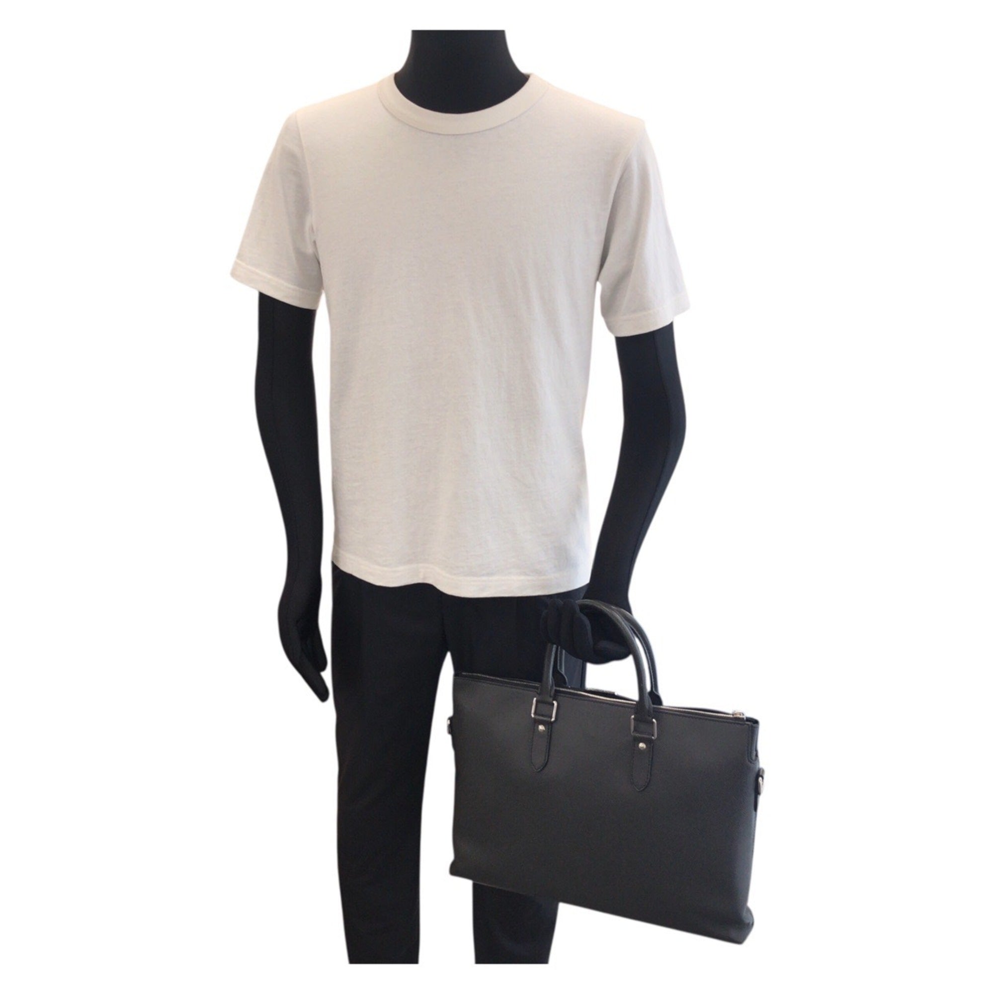 Louis Vuitton Black Leather Briefcase (Pre-Owned)