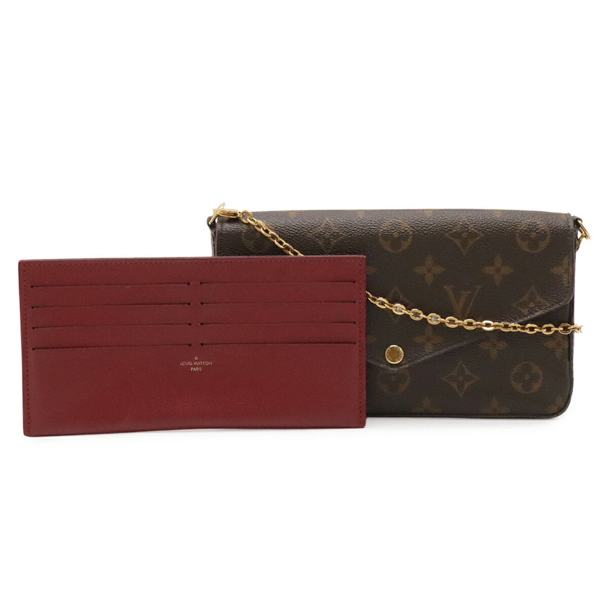 Louis Vuitton Fuchsia Monogram Canvas Clutch Bag Pochette Shoulder Bag (Pre-Owned)