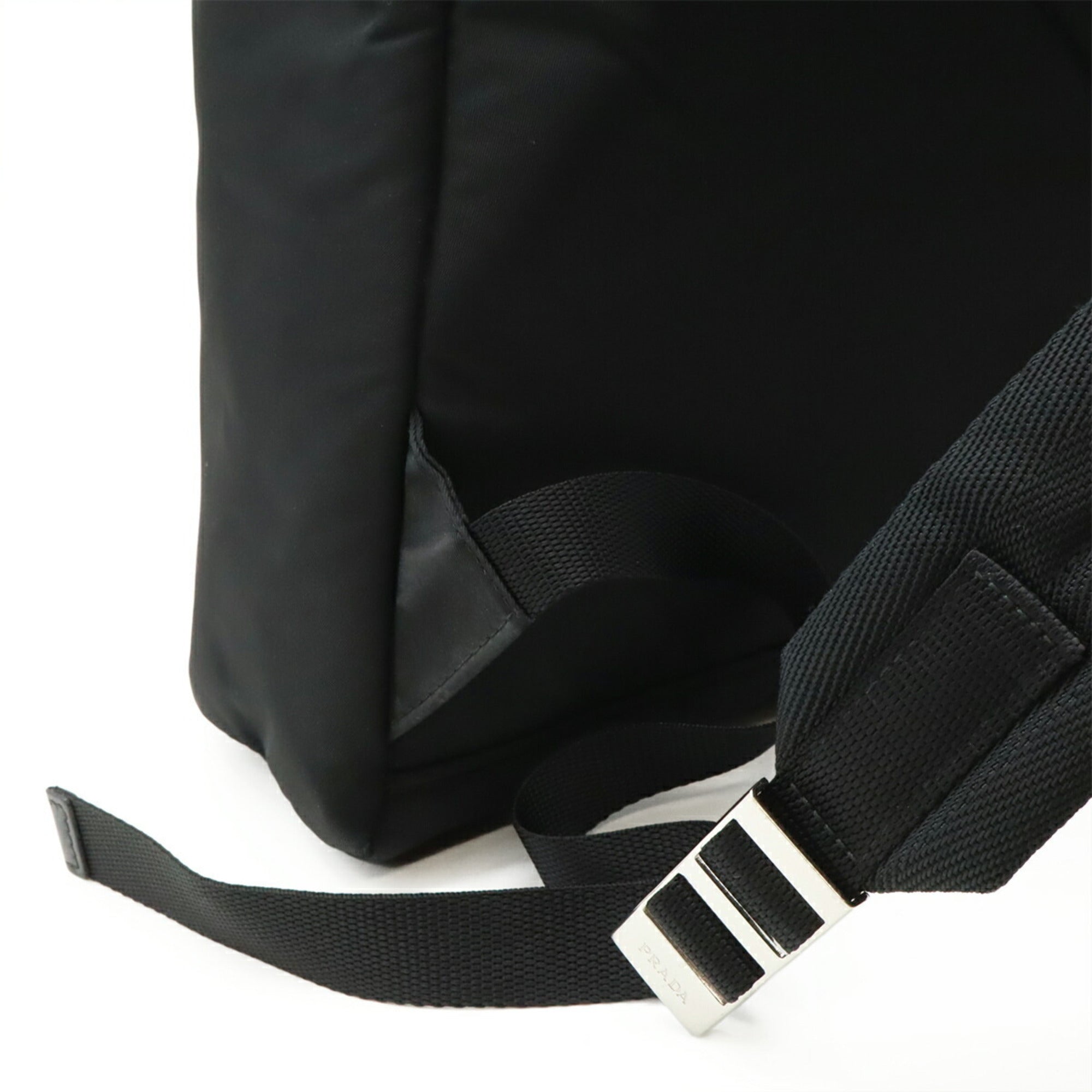 Prada Black Nero Nylon Leather Backpack (Pre-Owned)